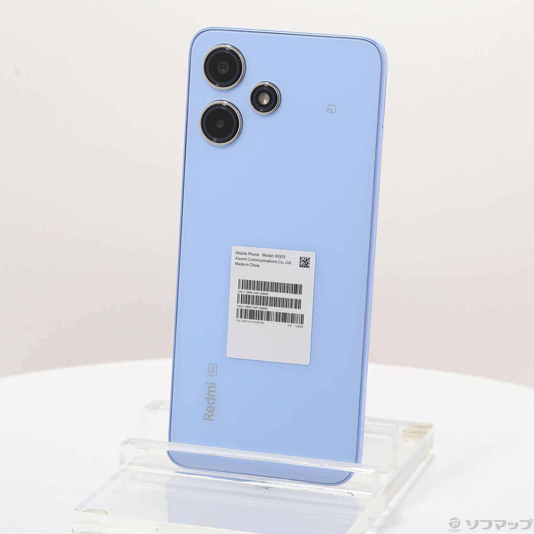 中古】Redmi 12 5G 128GB スカイブルー XIG03 au SIMフリー