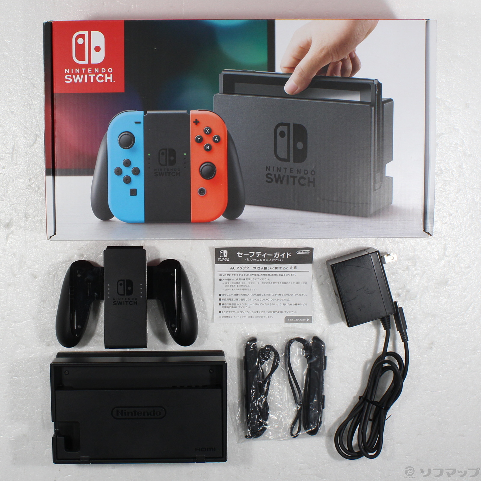 中古Nintendo Switch 本体 ドッグ アダプタ　コントローラーなど Nintendo Switch 本体 ドック ACアダプター、コントローラ付き