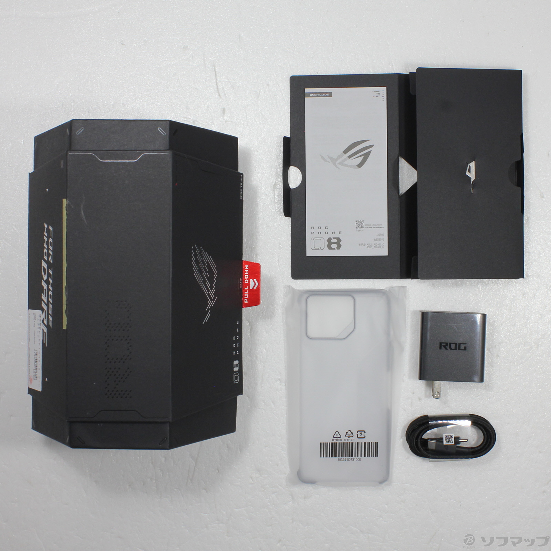 中古】ROG Phone 8 Pro 512GB ファントムブラック ROG8P