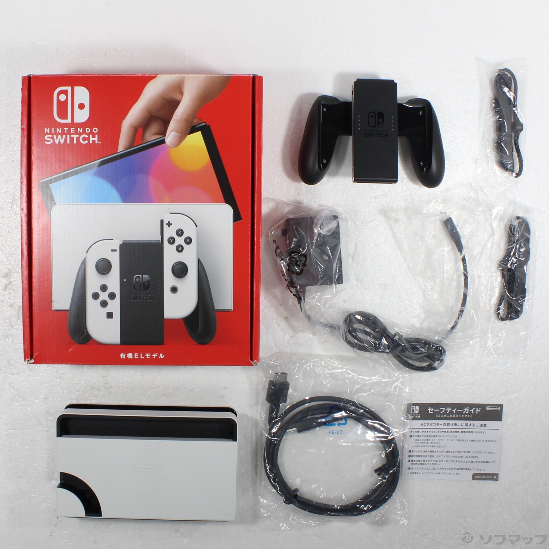 中古】Nintendo Switch 有機ELモデル Joy-Con(L)／(R) ホワイト