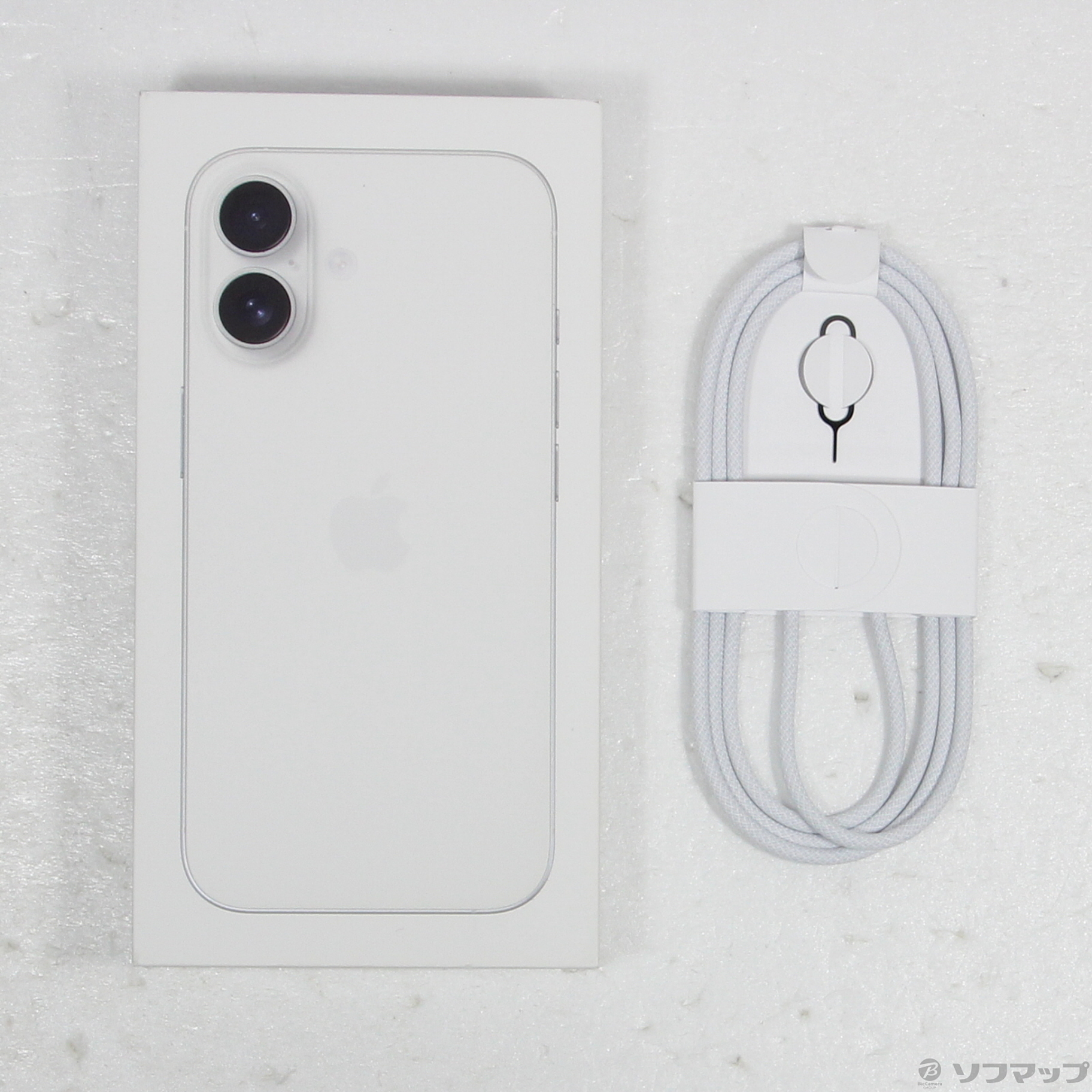 中古】iPhone16 256GB ホワイト MYDX3J／A SIMフリー [2133065117074