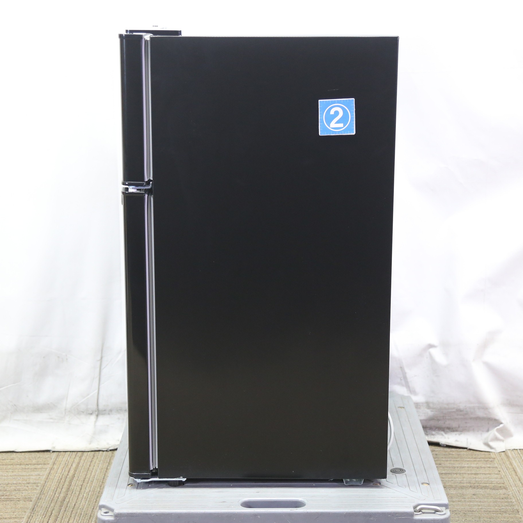 中古】〔展示品〕 冷蔵庫 ブラック BR-85A-K ［幅47.4cm ／85L ／2ドア 