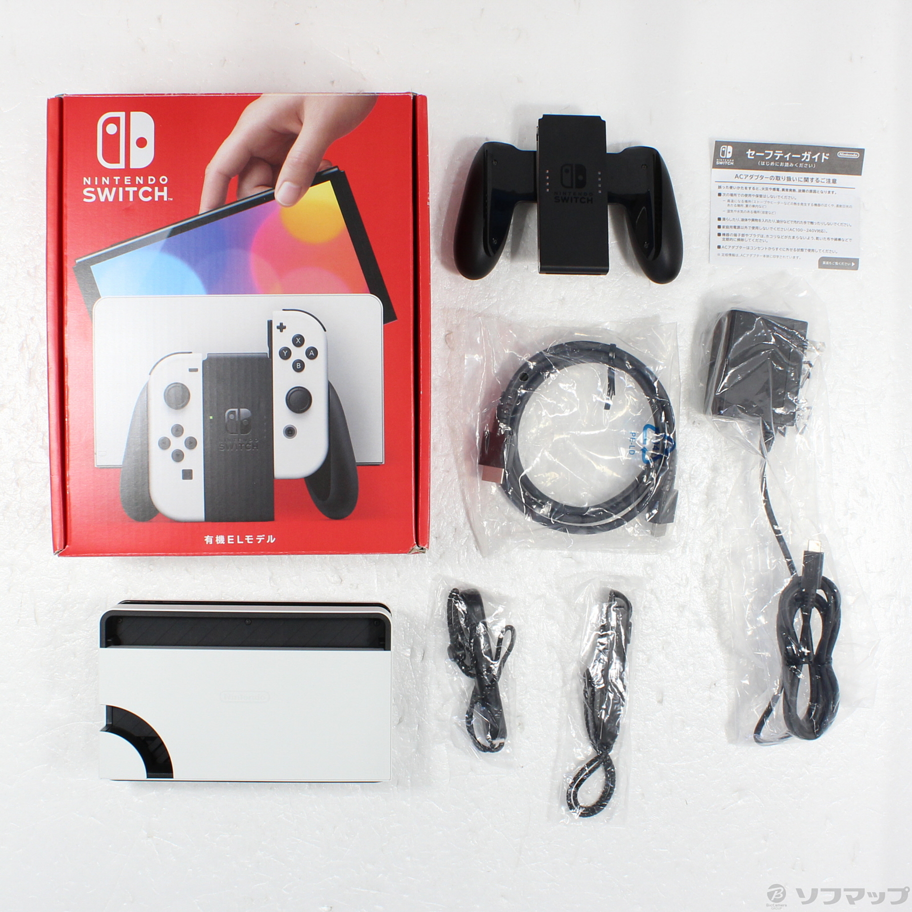 中古】Nintendo Switch 有機ELモデル Joy-Con(L)／(R) ホワイト