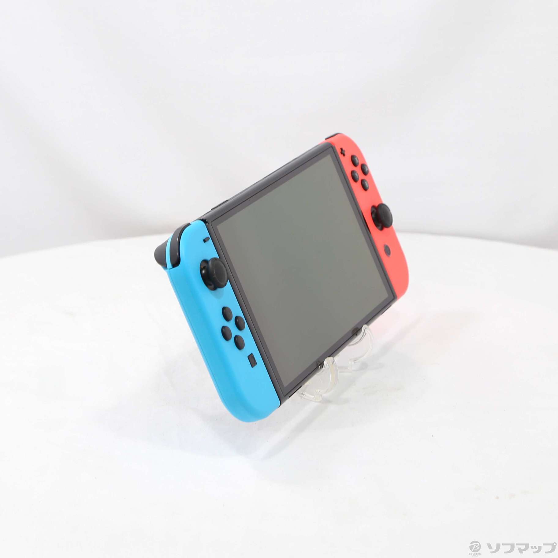 中古】Nintendo Switch 有機ELモデル Joy-Con(L) ネオンブルー／(R
