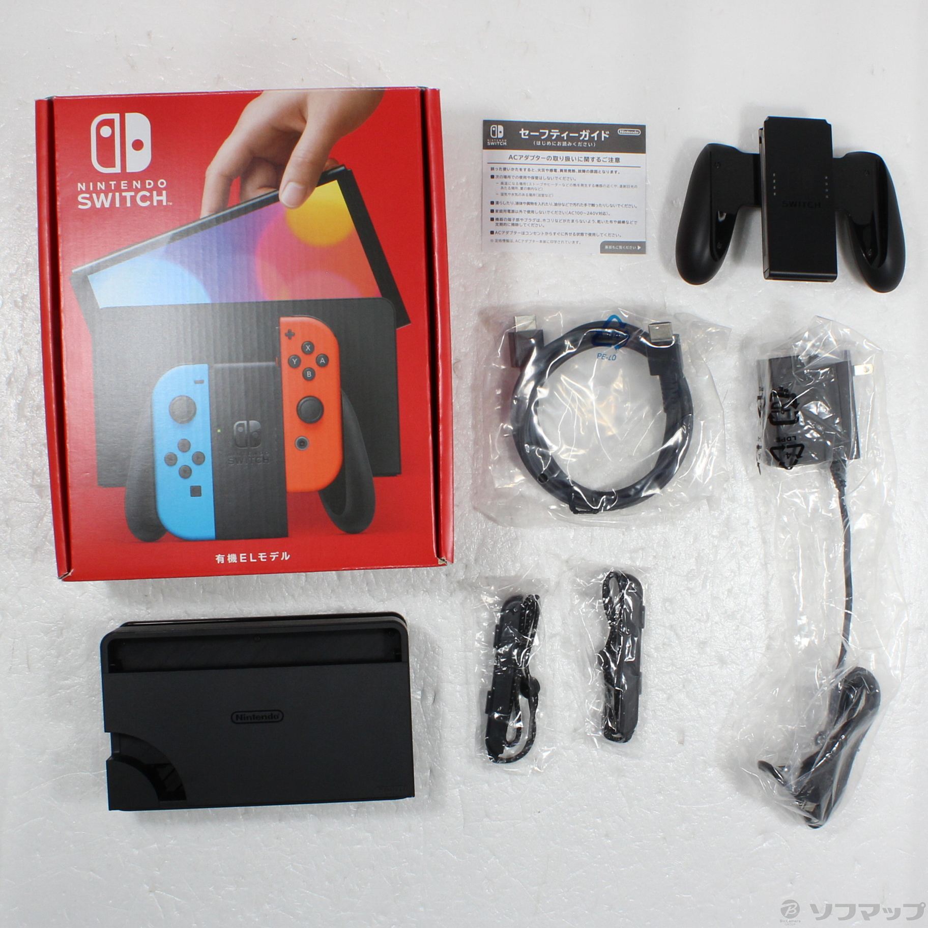 Switch 本体 赤青 ACアダプター・HDMIケーブル付き(箱無し) Nintendo Switch 本体 青/赤 ACアダプター付き 箱なし Switch 本体 赤