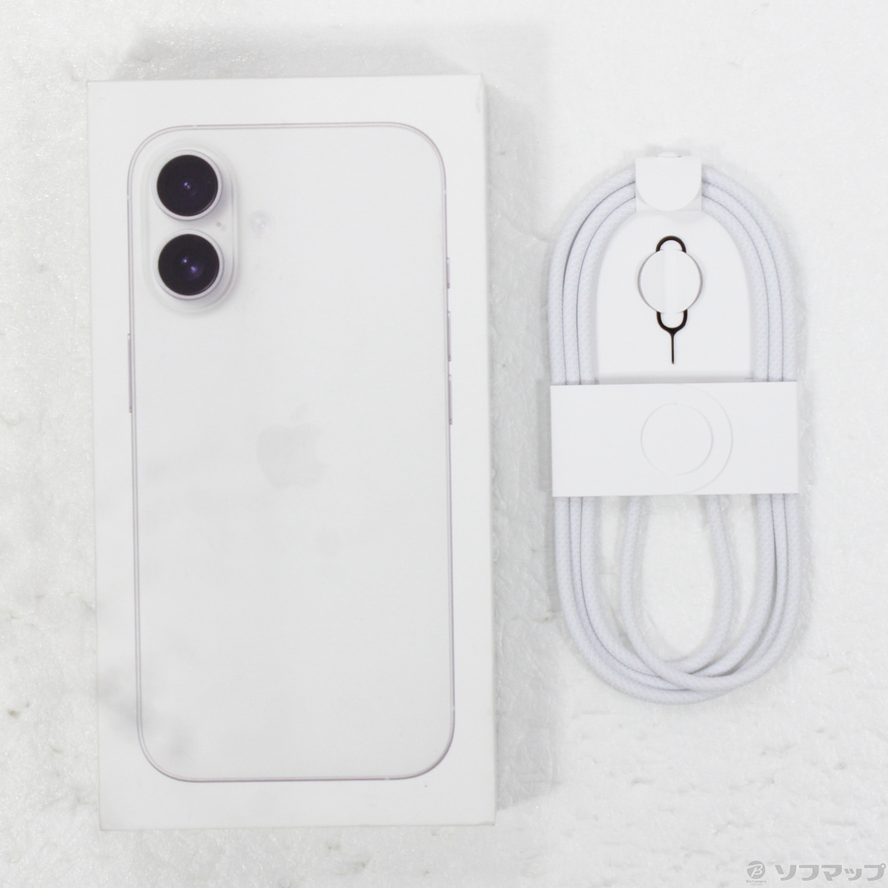 中古】iPhone16 256GB ホワイト MYDX3J／A SIMフリー [2133065161336