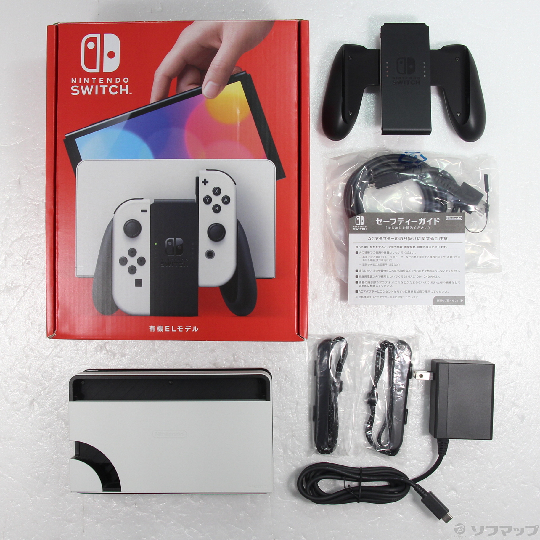 Nintendo Switch 付属品あり 中古】Nintendo Switch 有機ELモデル Joy-Con(L)／(R) ホワイト