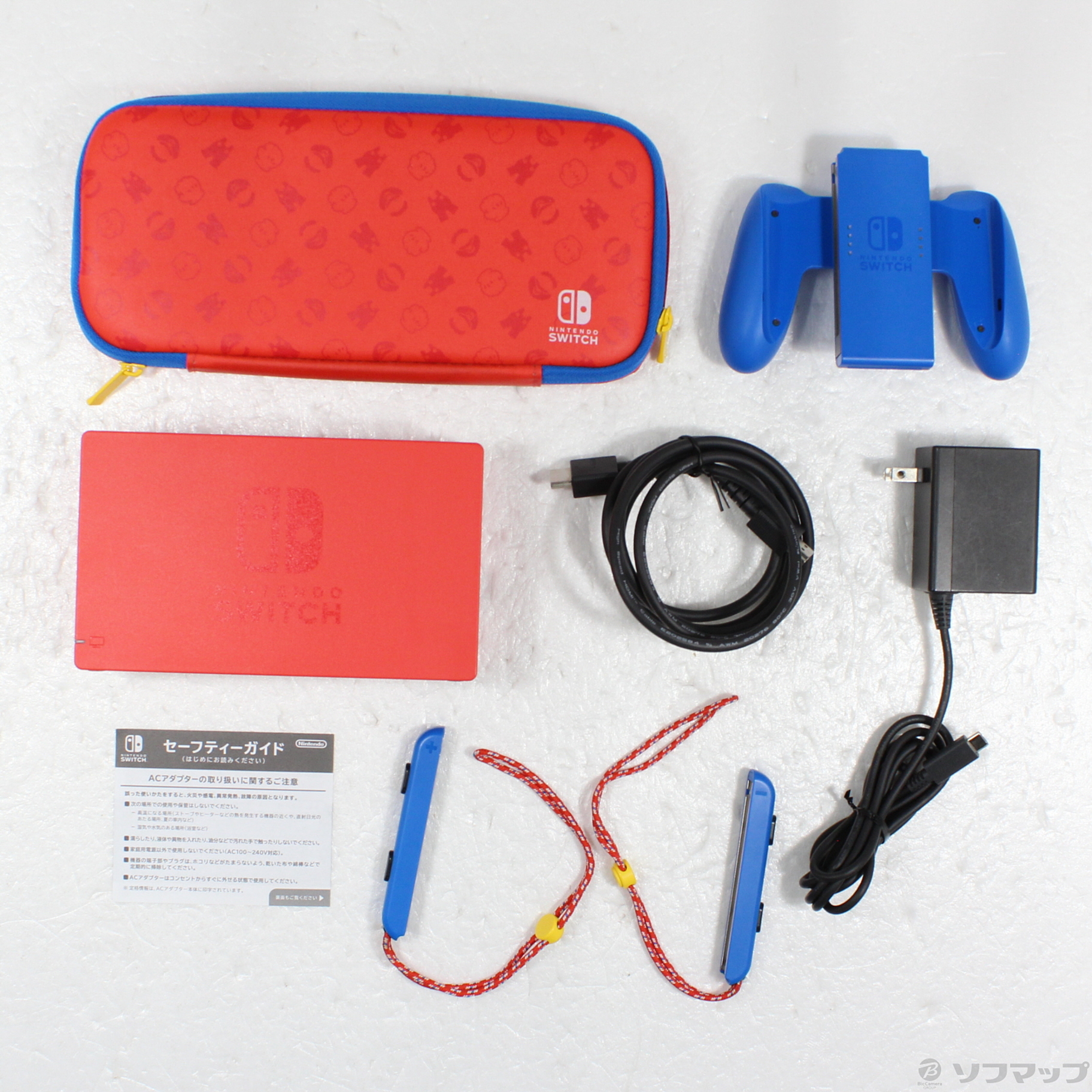 Nintendo Switch マリオレッド×ブルー 本体 ACアダプター付き Nintendo