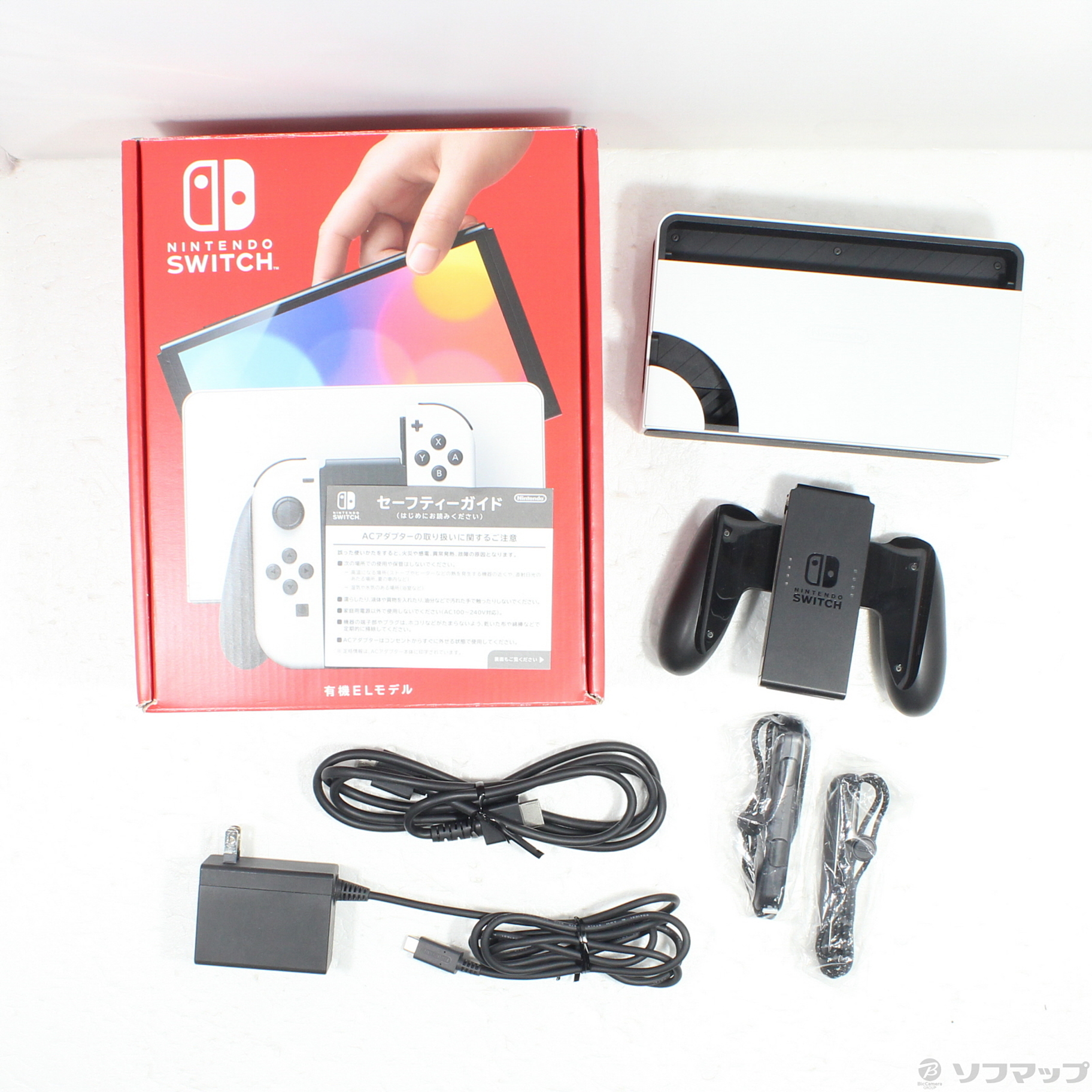 中古】Nintendo Switch 有機ELモデル Joy-Con(L)／(R) ホワイト