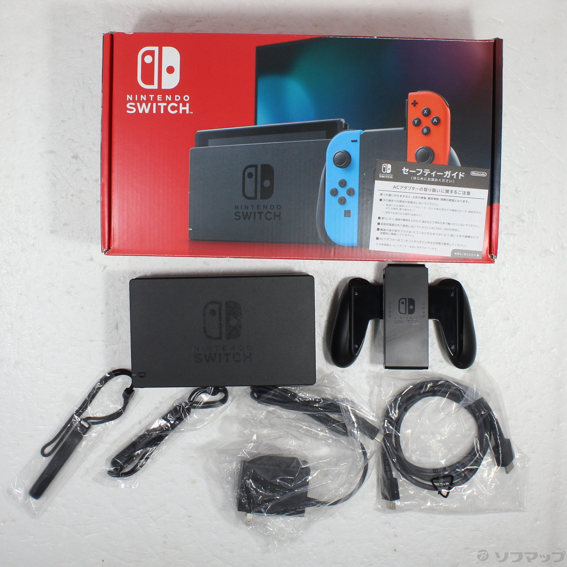 中古】Nintendo Switch Joy-Con (L) ネオンブルー／ (R) ネオンレッド