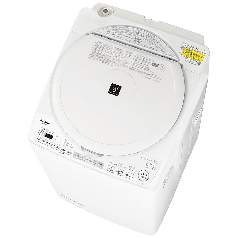 中古】〔展示品〕 ES-TX8J-W 縦型乾燥洗濯機 ホワイト系 [洗濯8.0kg 