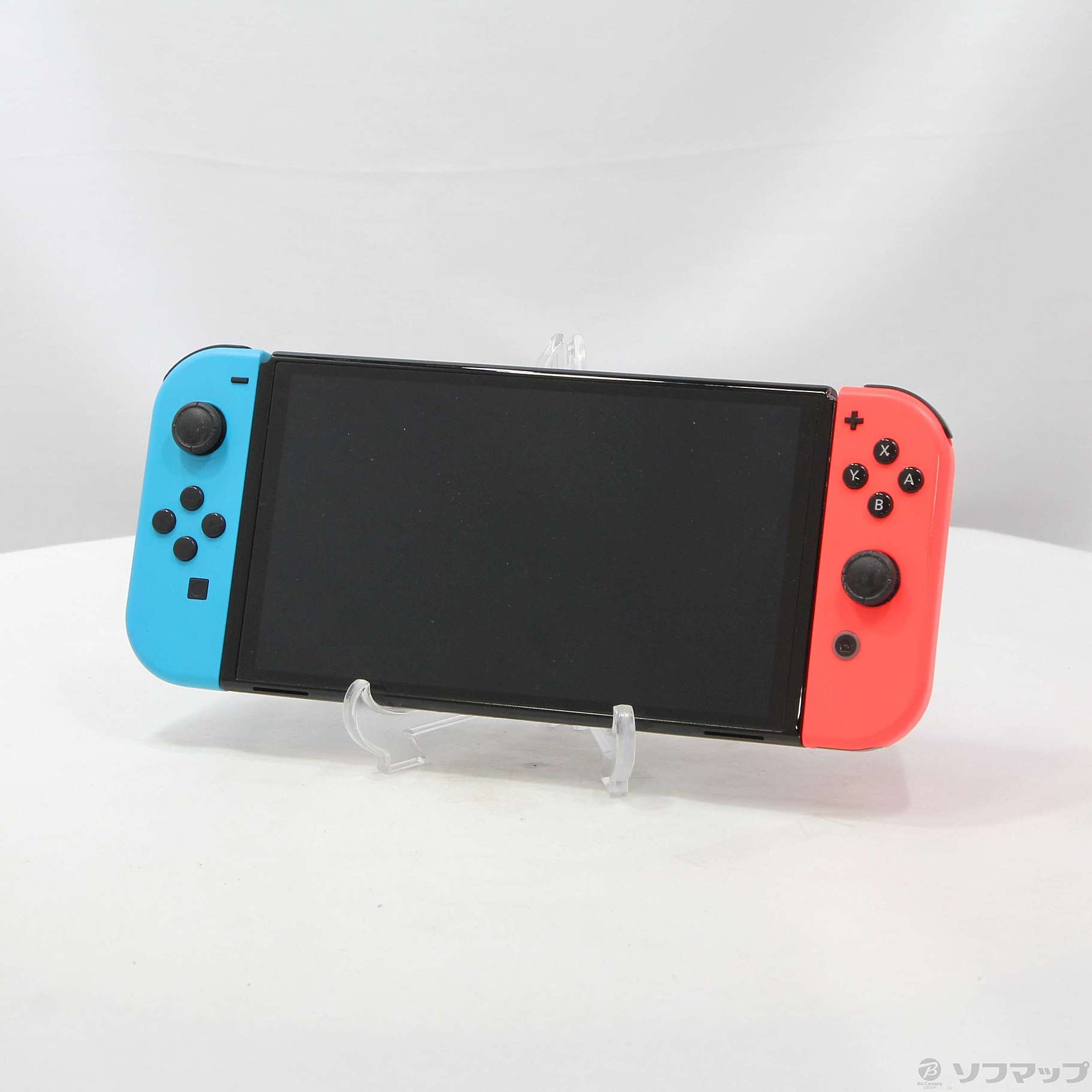 中古】Nintendo Switch 有機ELモデル Joy-Con(L) ネオンブルー／(R