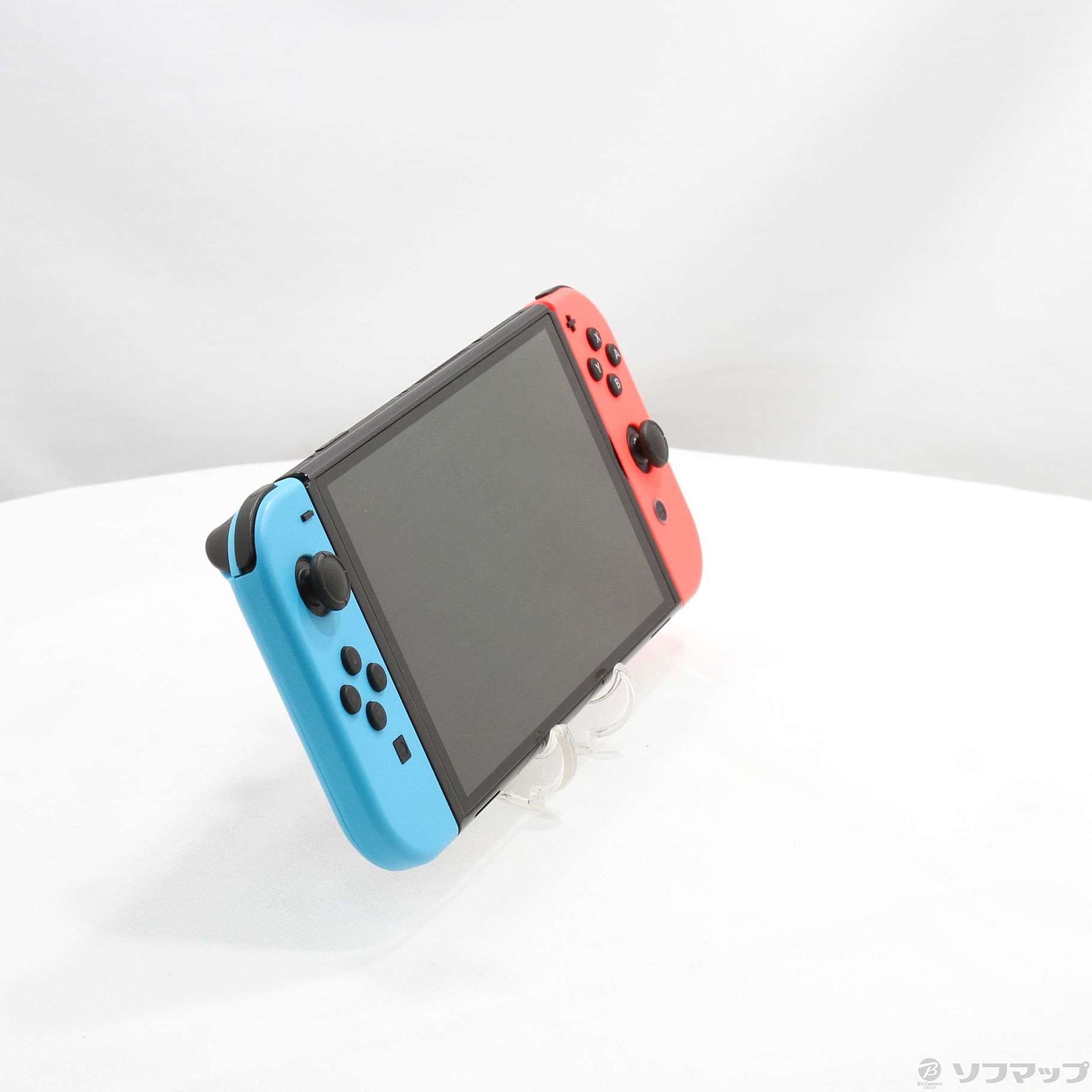 中古】Nintendo Switch 有機ELモデル Joy-Con(L) ネオンブルー／(R