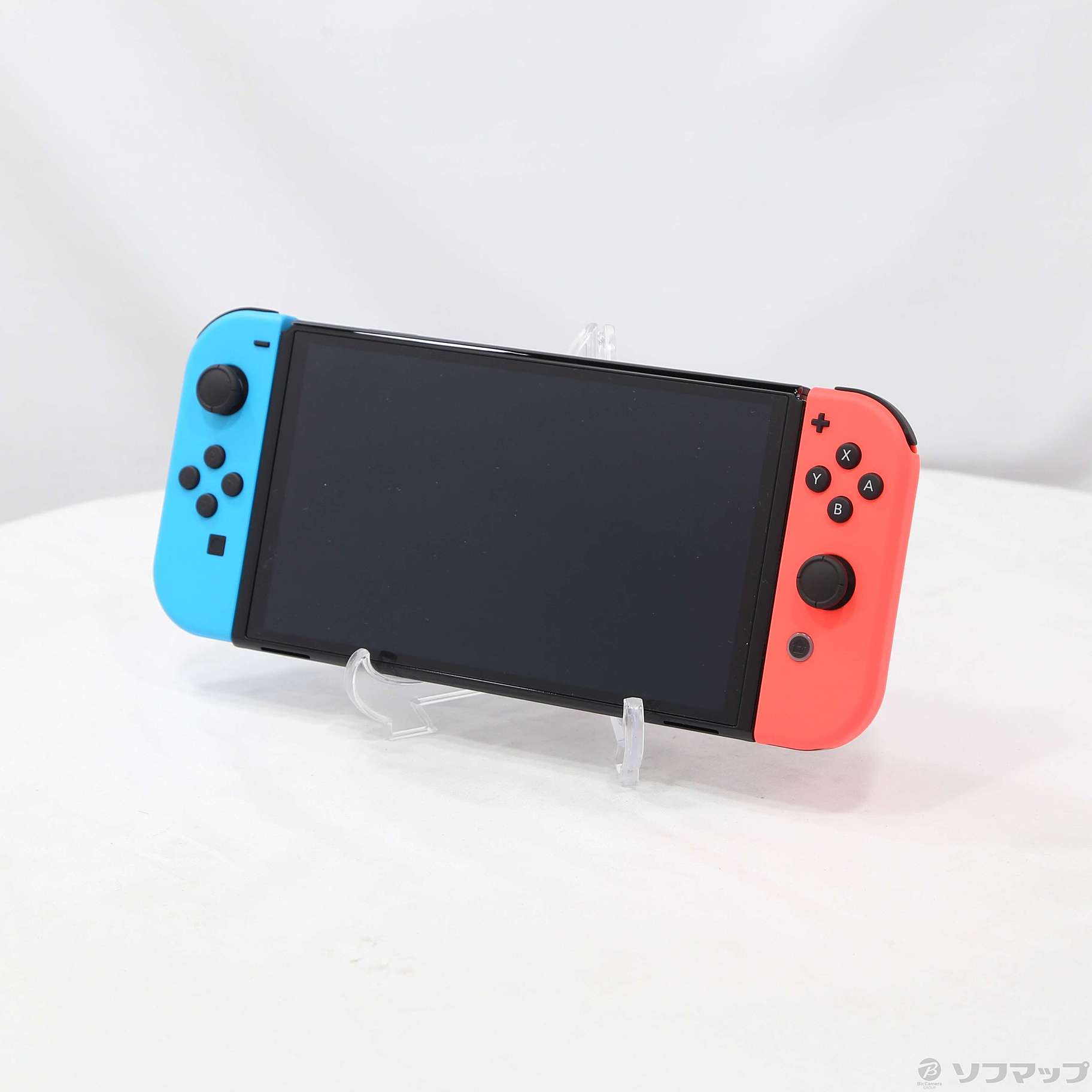 中古】Nintendo Switch 有機ELモデル Joy-Con(L) ネオンブルー／(R