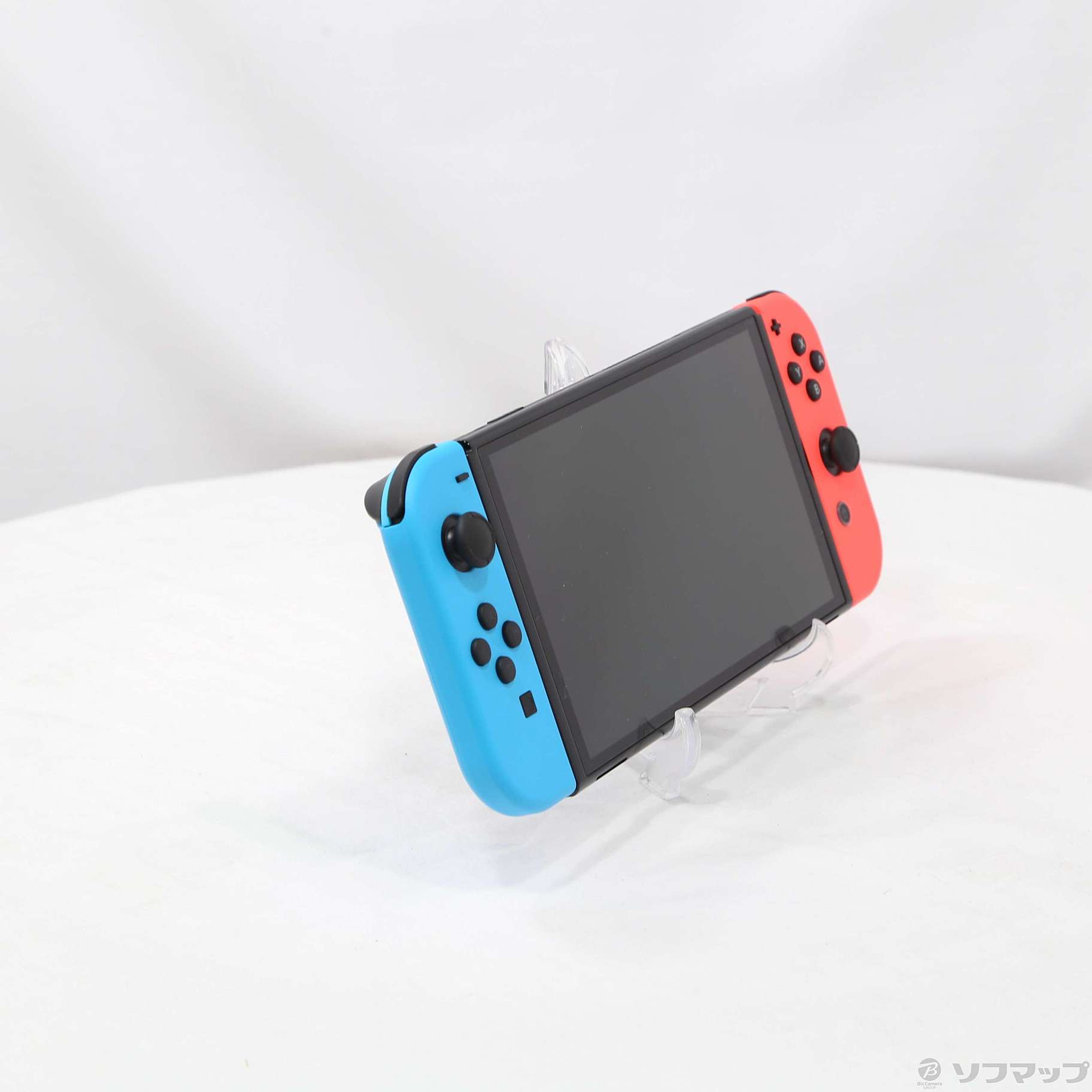 中古】Nintendo Switch 有機ELモデル Joy-Con(L) ネオンブルー／(R