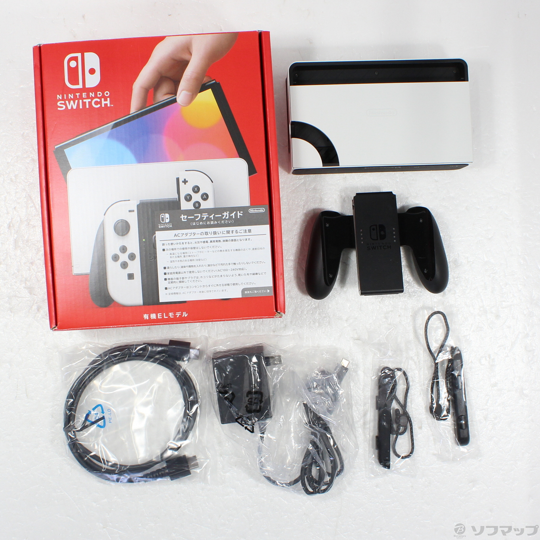 中古】Nintendo Switch 有機ELモデル Joy-Con(L)／(R) ホワイト