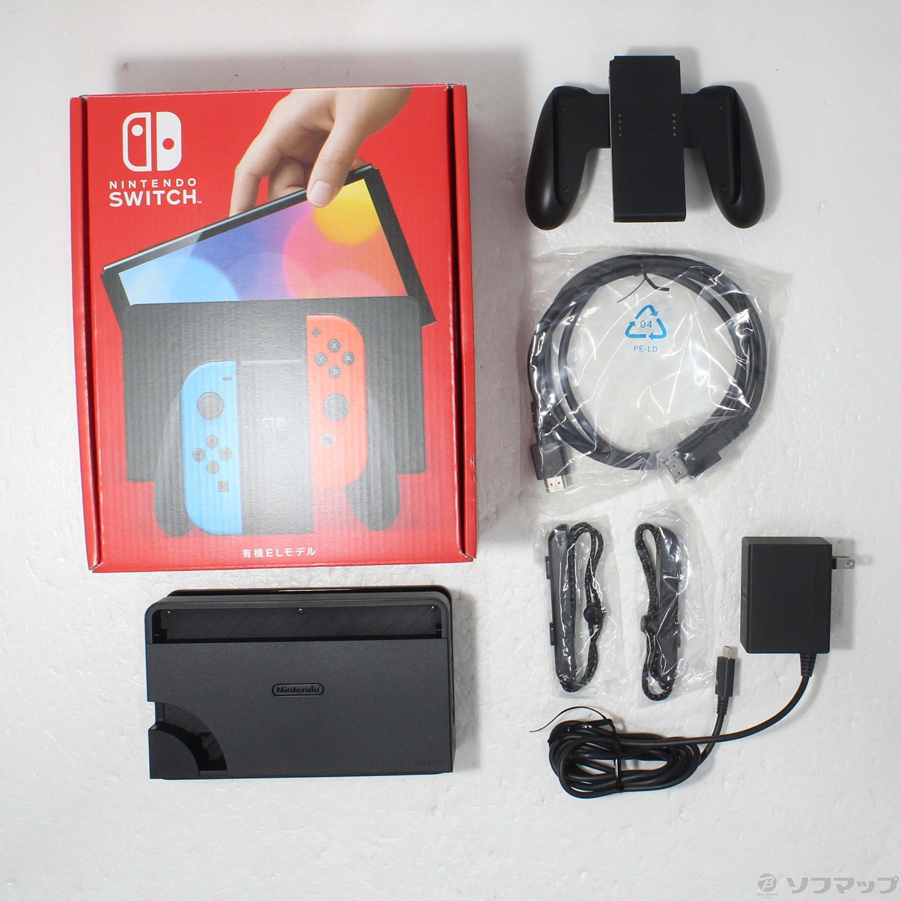 中古品〕 Nintendo Switch 有機ELモデル Joy-Con(L) ネオン