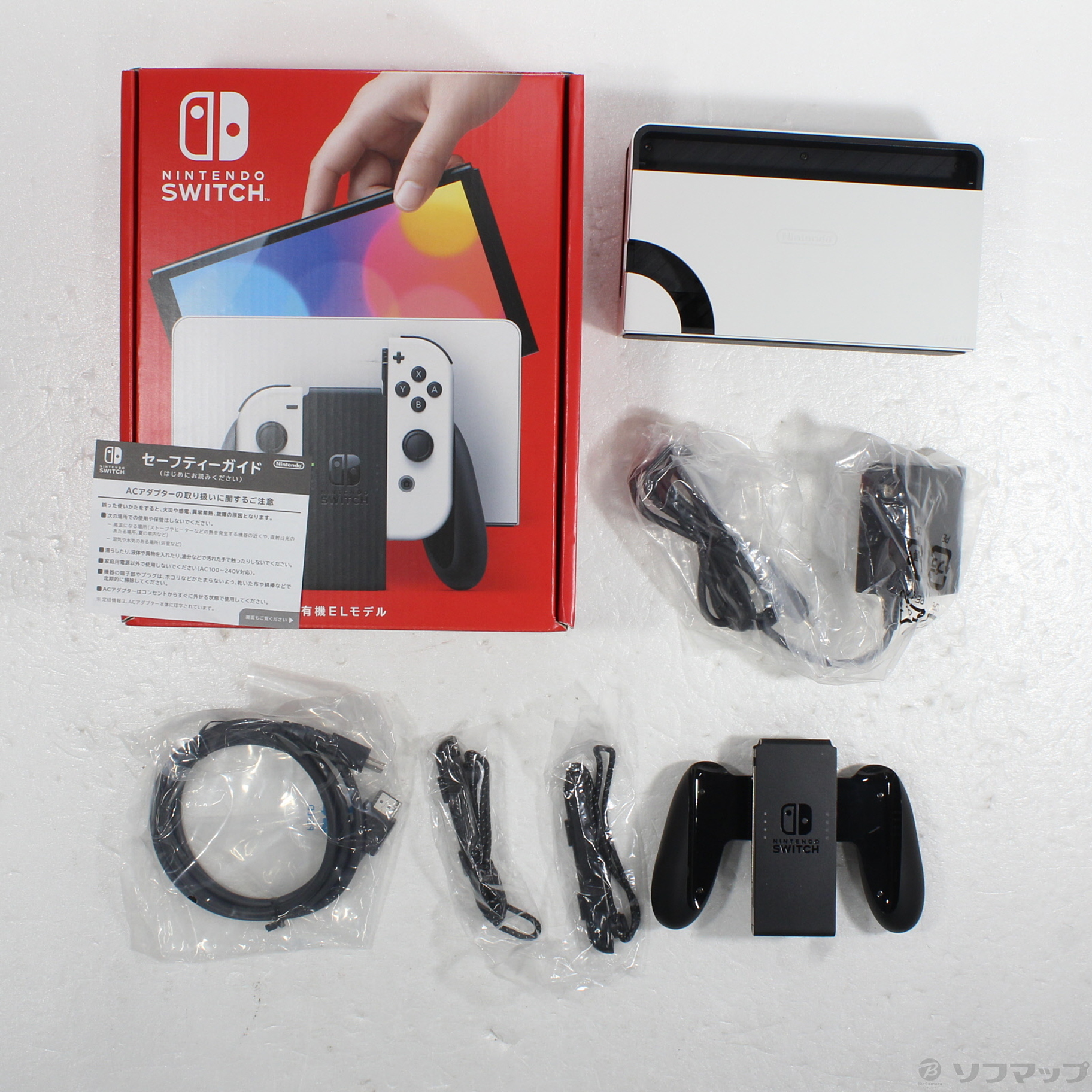 中古】Nintendo Switch 有機ELモデル Joy-Con(L)／(R) ホワイト