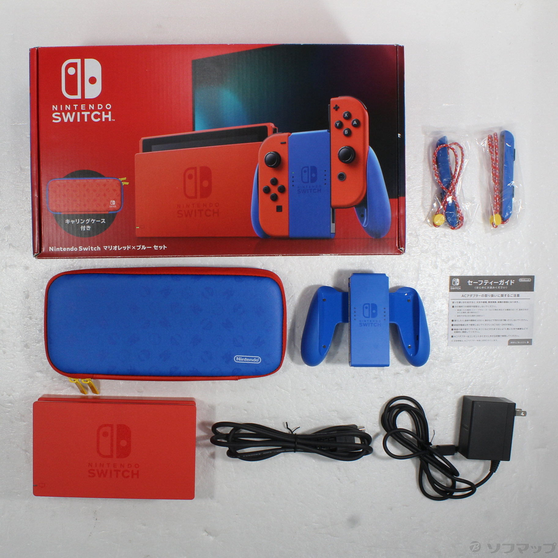 ニンテンドーSwitch マリオレッド ブルー 本体のみ 新型 液晶 赤 青