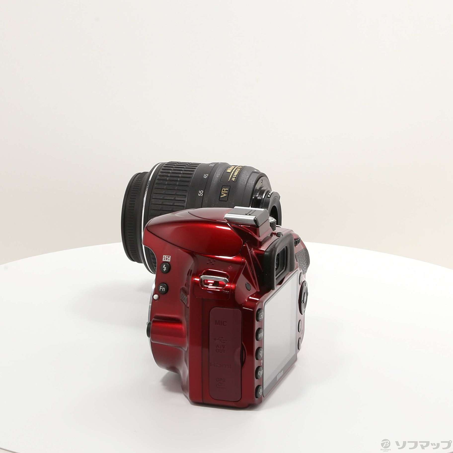 中古】NIKON D3200 18-55 VR レンズキット レッド (2416万画素