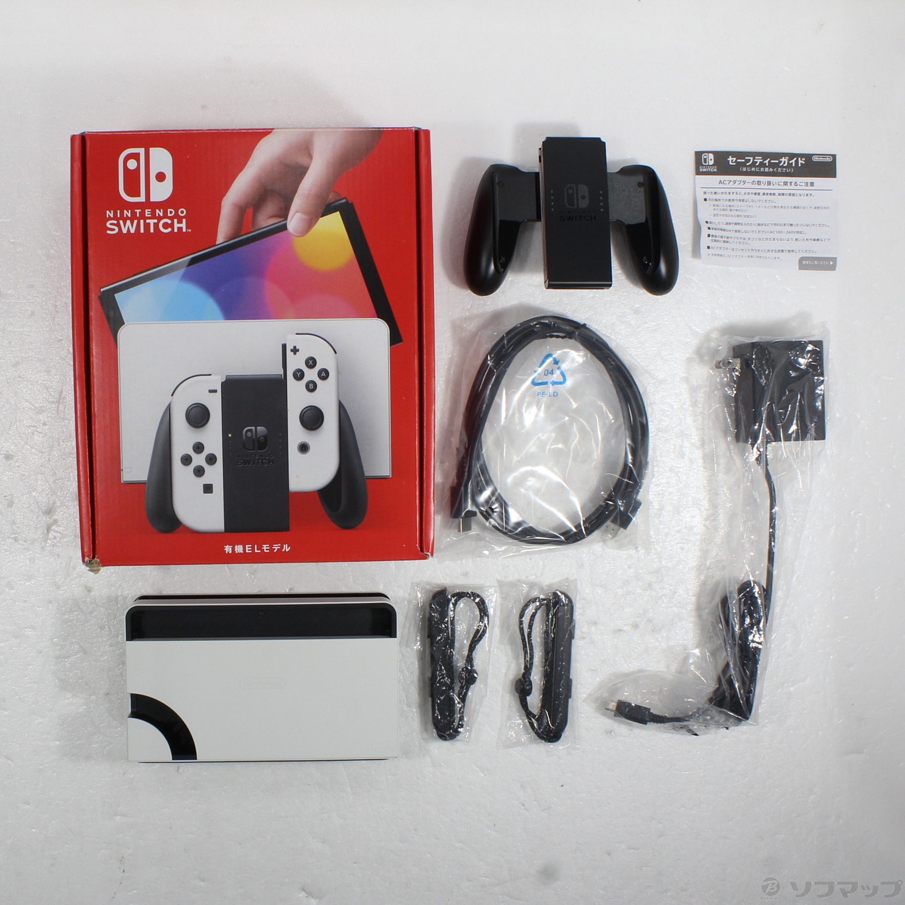中古】Nintendo Switch 有機ELモデル Joy-Con(L)／(R) ホワイト