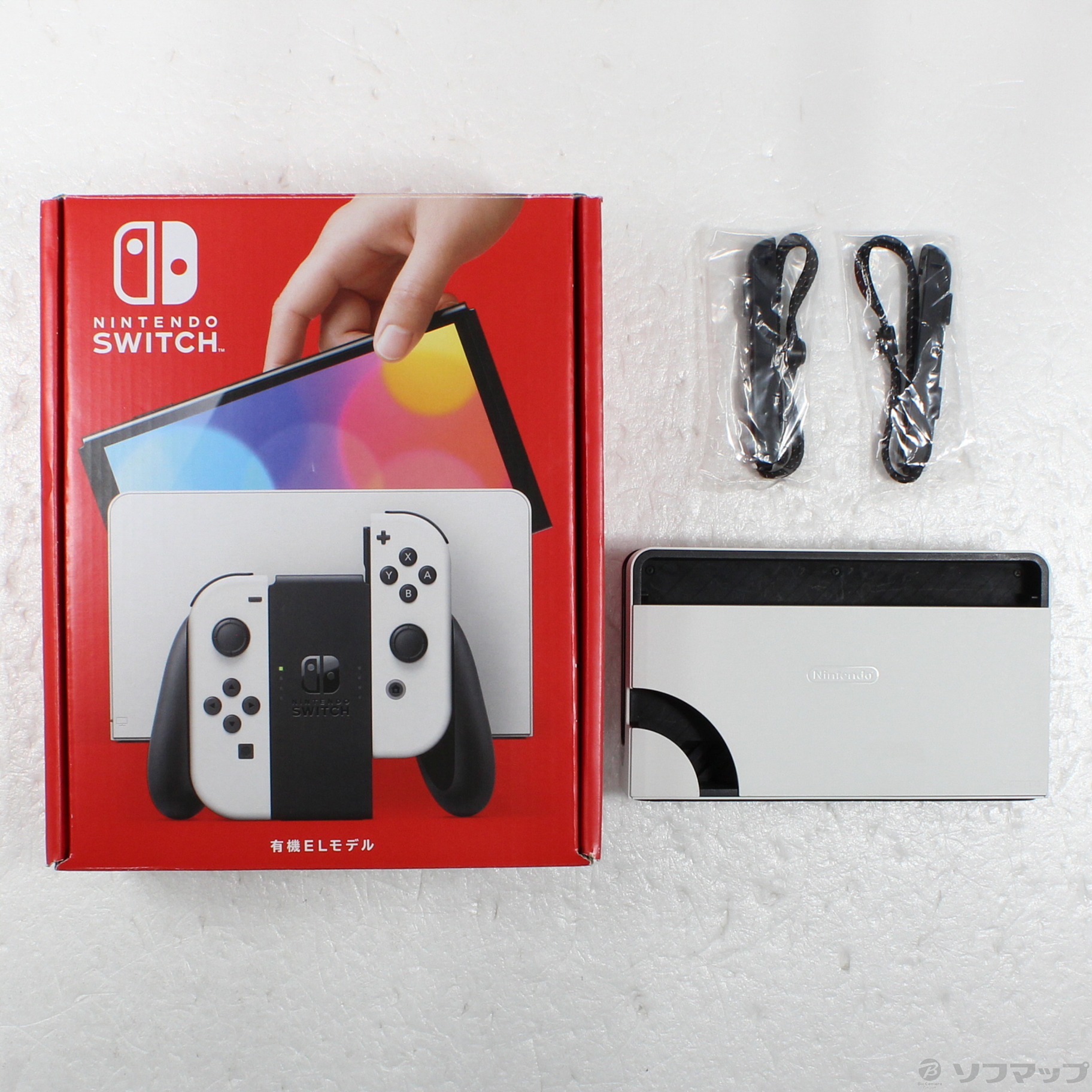 中古】Nintendo Switch 有機ELモデル Joy-Con(L)／(R) ホワイト