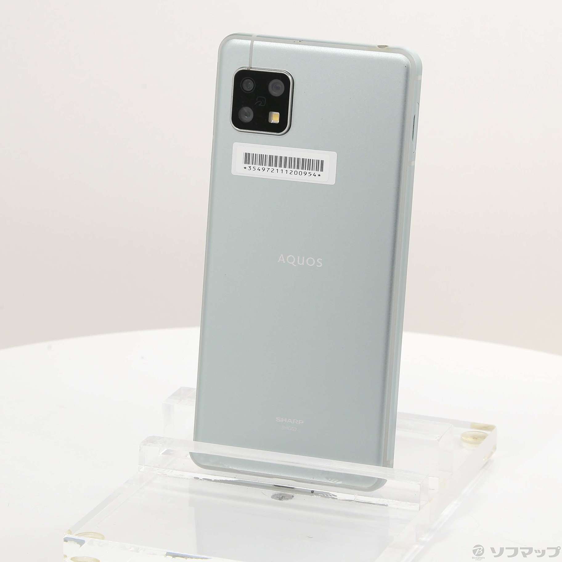 中古】AQUOS sense5G 64GB オリーブシルバー SHG03 auロック解除