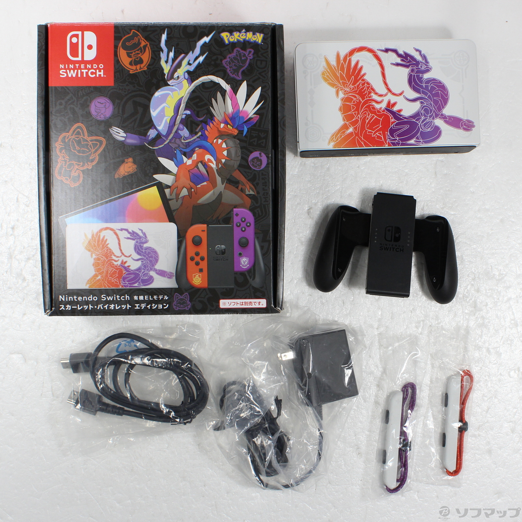 中古品〕 Nintendo Switch 有機ELモデル スカーレット・バイオレット