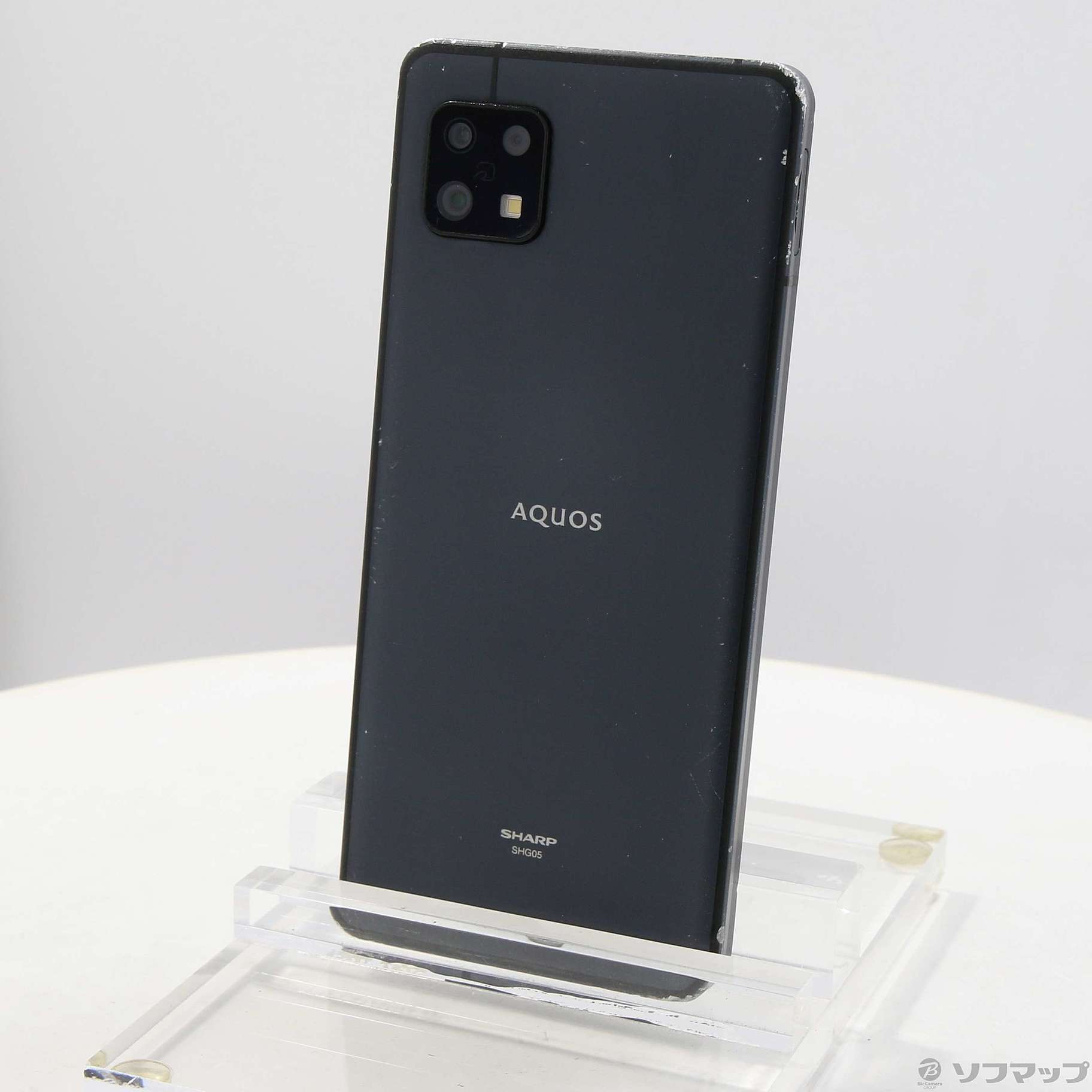 中古】AQUOS sense6 64GB ブラック SHG05 au SIMフリー [2133065952248