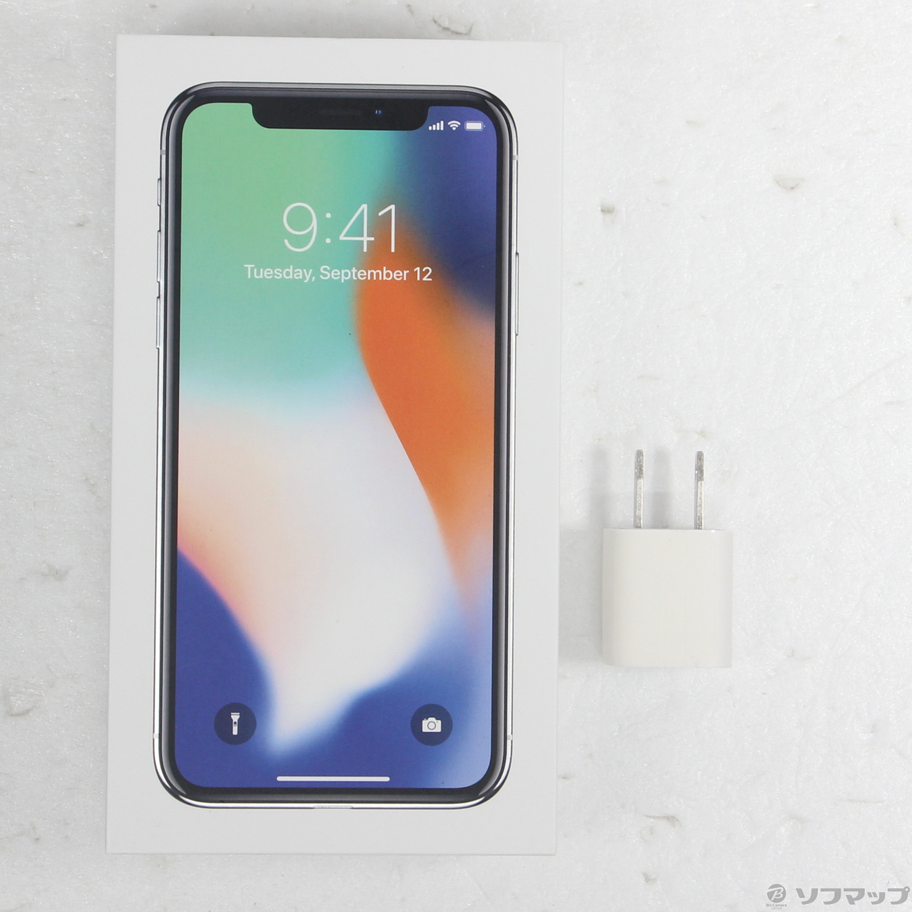 中古】iPhoneX 64GB シルバー MQAY2J／A SIMフリー