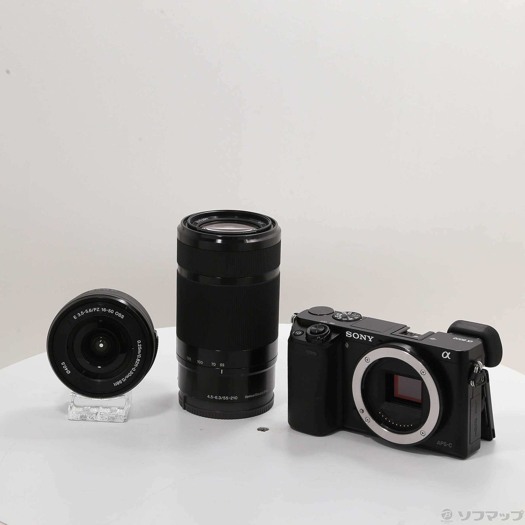 中古】α6000 ILCE-6000Y ブラック ダブルズームレンズキット