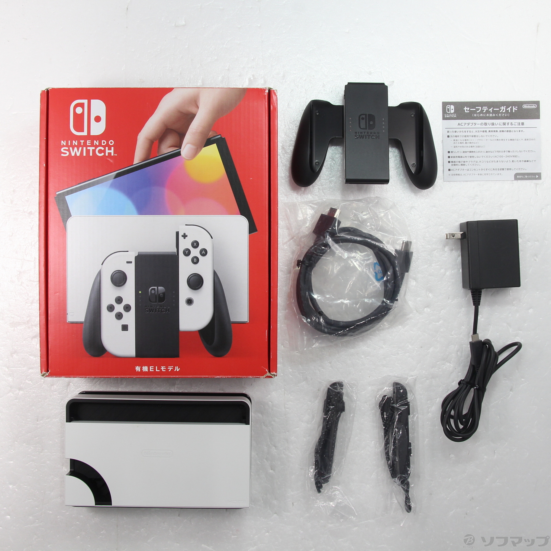 Nintendo Switch (有機EL) ホワイト 他ジョイコン付属品あり 中古】Nintendo Switch 有機ELモデル Joy-Con(L)／(R) ホワイト