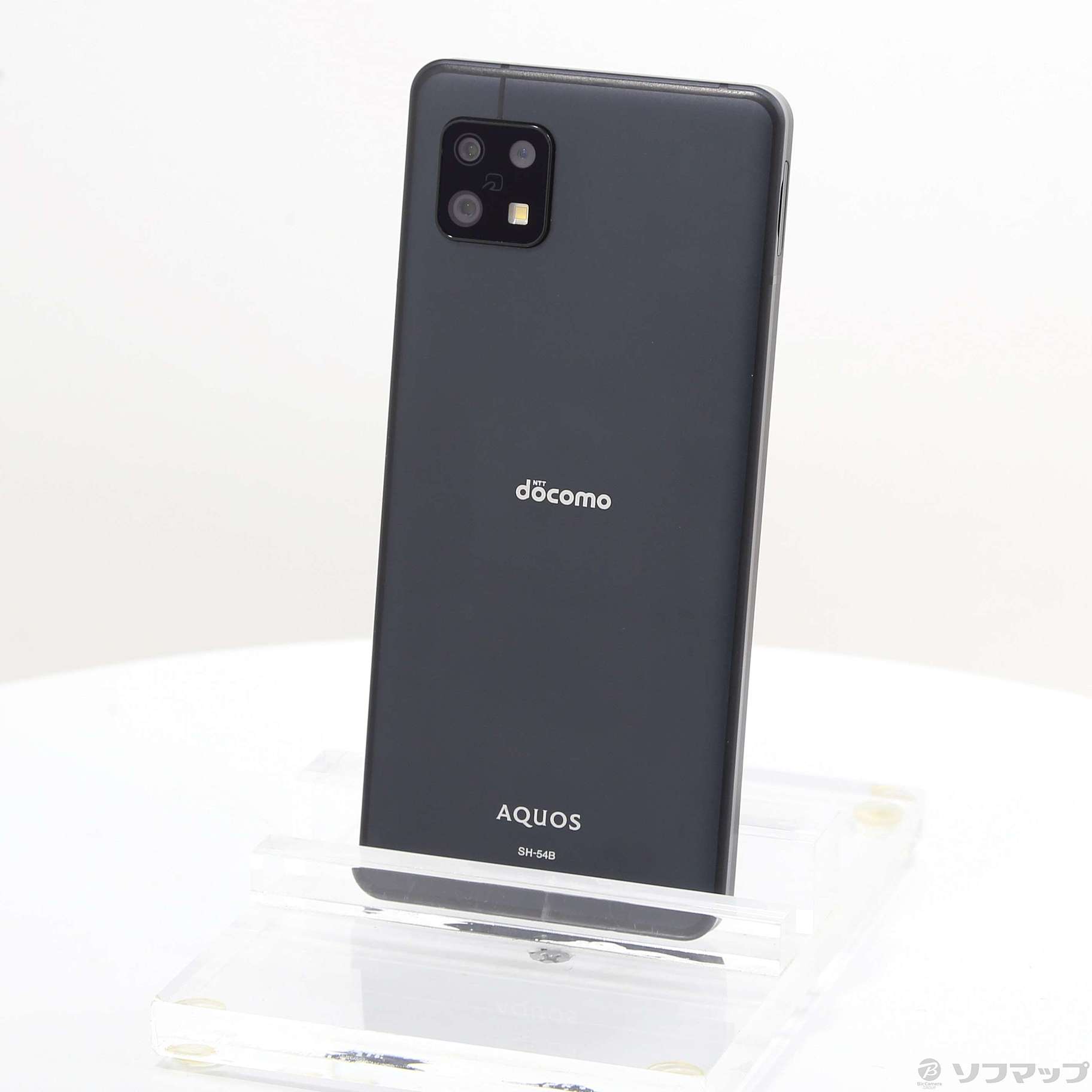 中古品〕 AQUOS sense6 64GB ブラック SH-54B docomo SIMフリー｜の