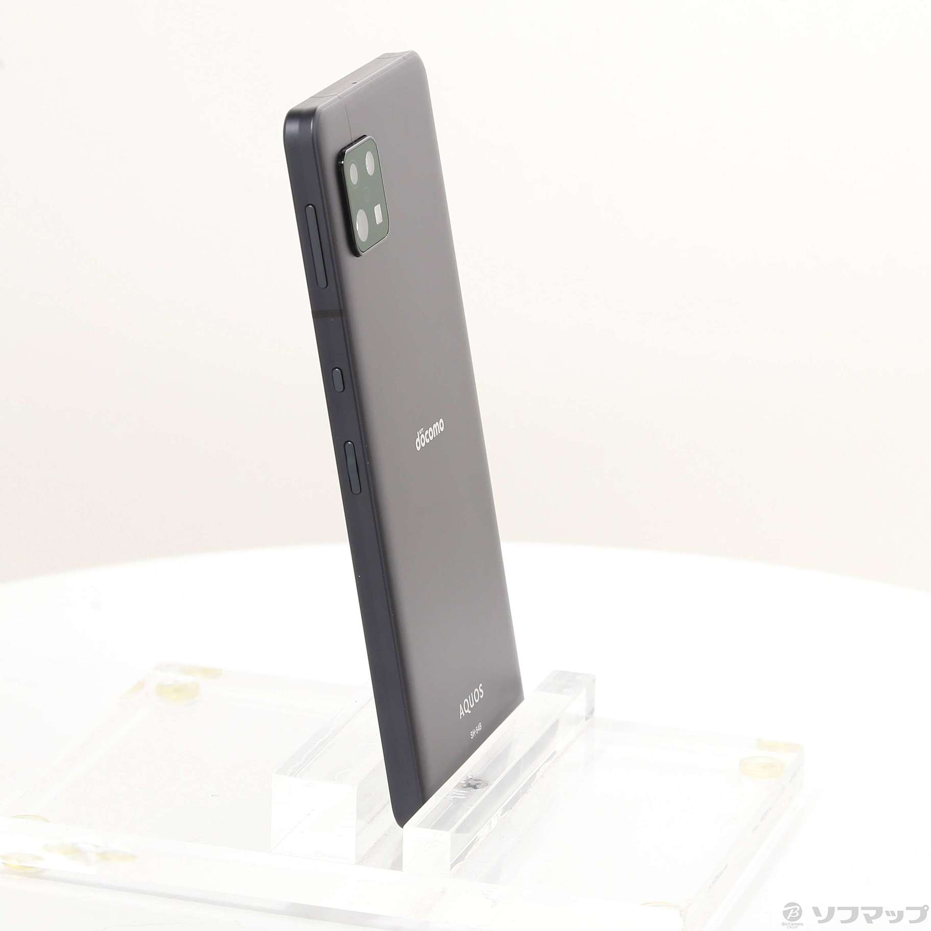 中古品〕 AQUOS sense6 64GB ブラック SH-54B docomo SIMフリー｜の