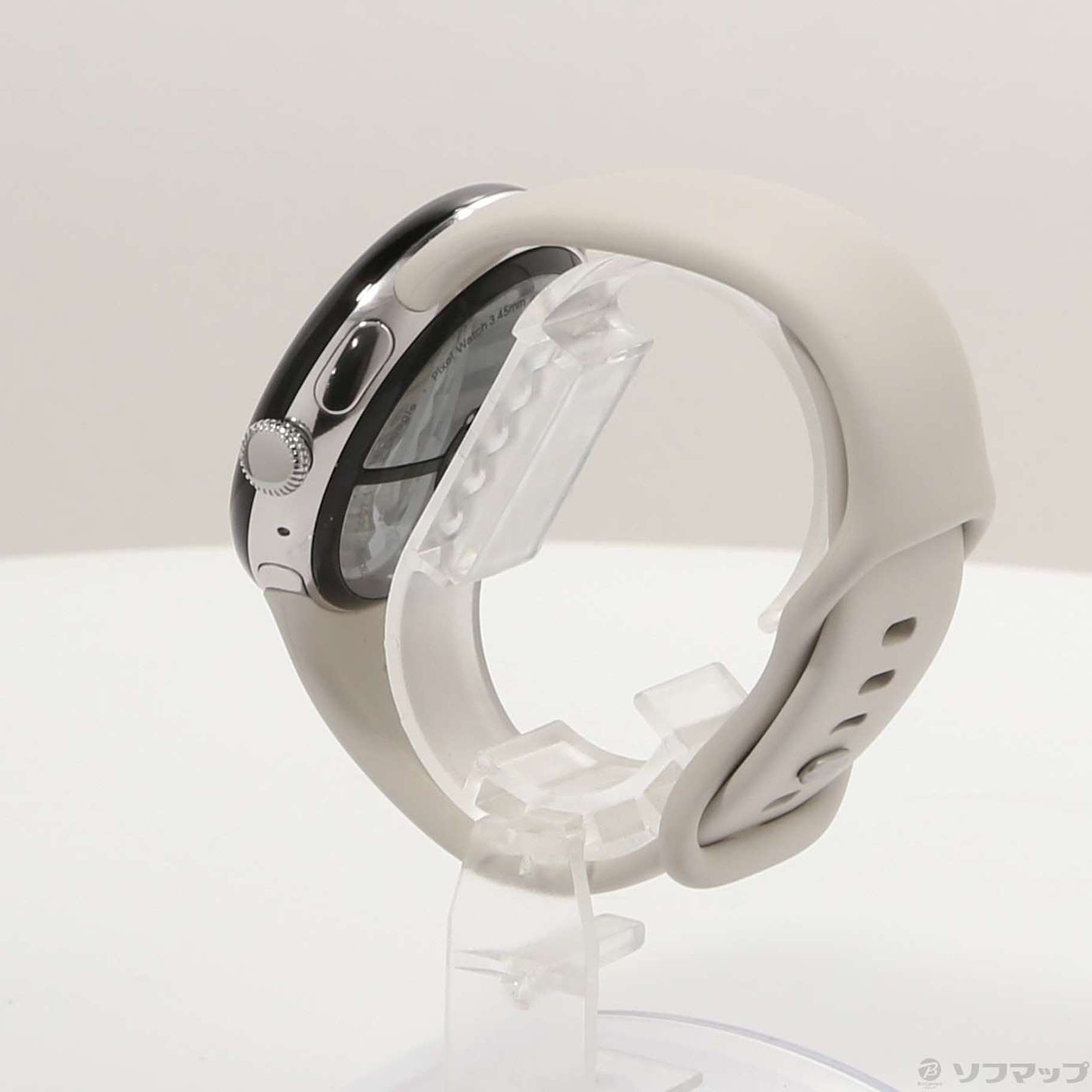 中古】Google Pixel Watch 3 45mm(WiFi) Polished Silver アルミケース 