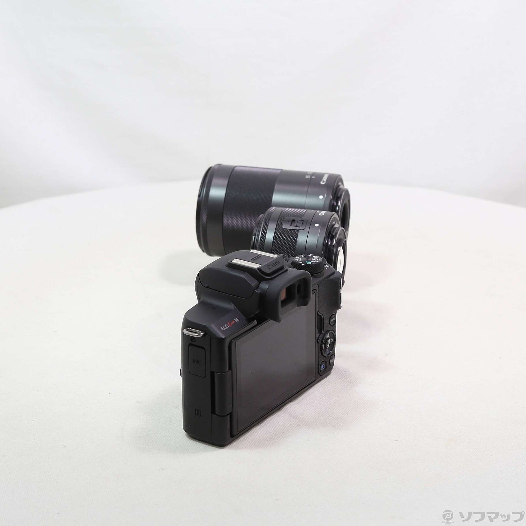 EOS Kiss M ダブルズームキット ブラック Canon 新品 EOS Kiss キヤノン Canon M ダブルズームキット ブラック EOSKISSMBK