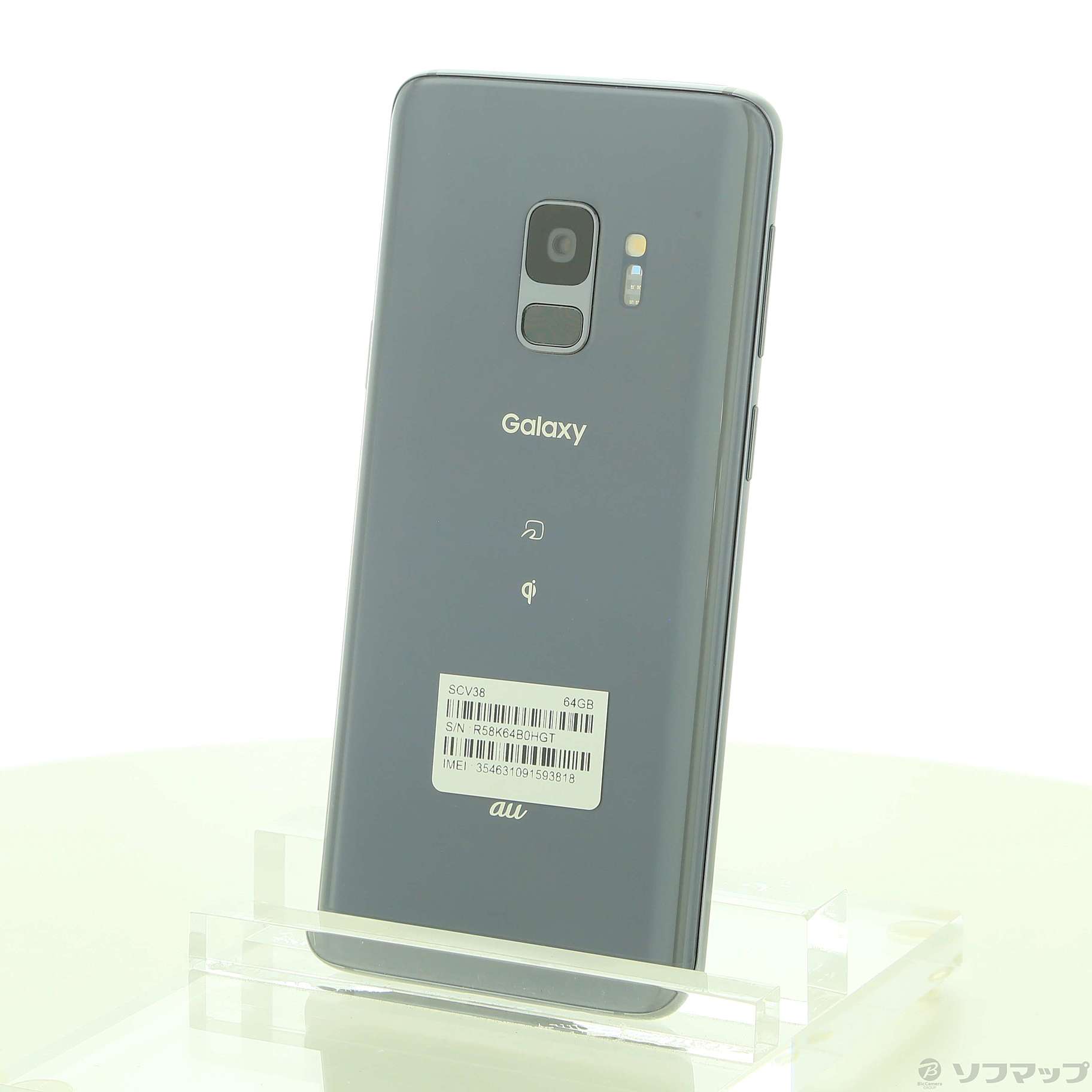 【シムロック解除・新品未使用】Galaxy S9 SCV38 チタニウムグレー 中古】GALAXY S9 64GB チタニウムグレー SCV38 auロック解除SIM