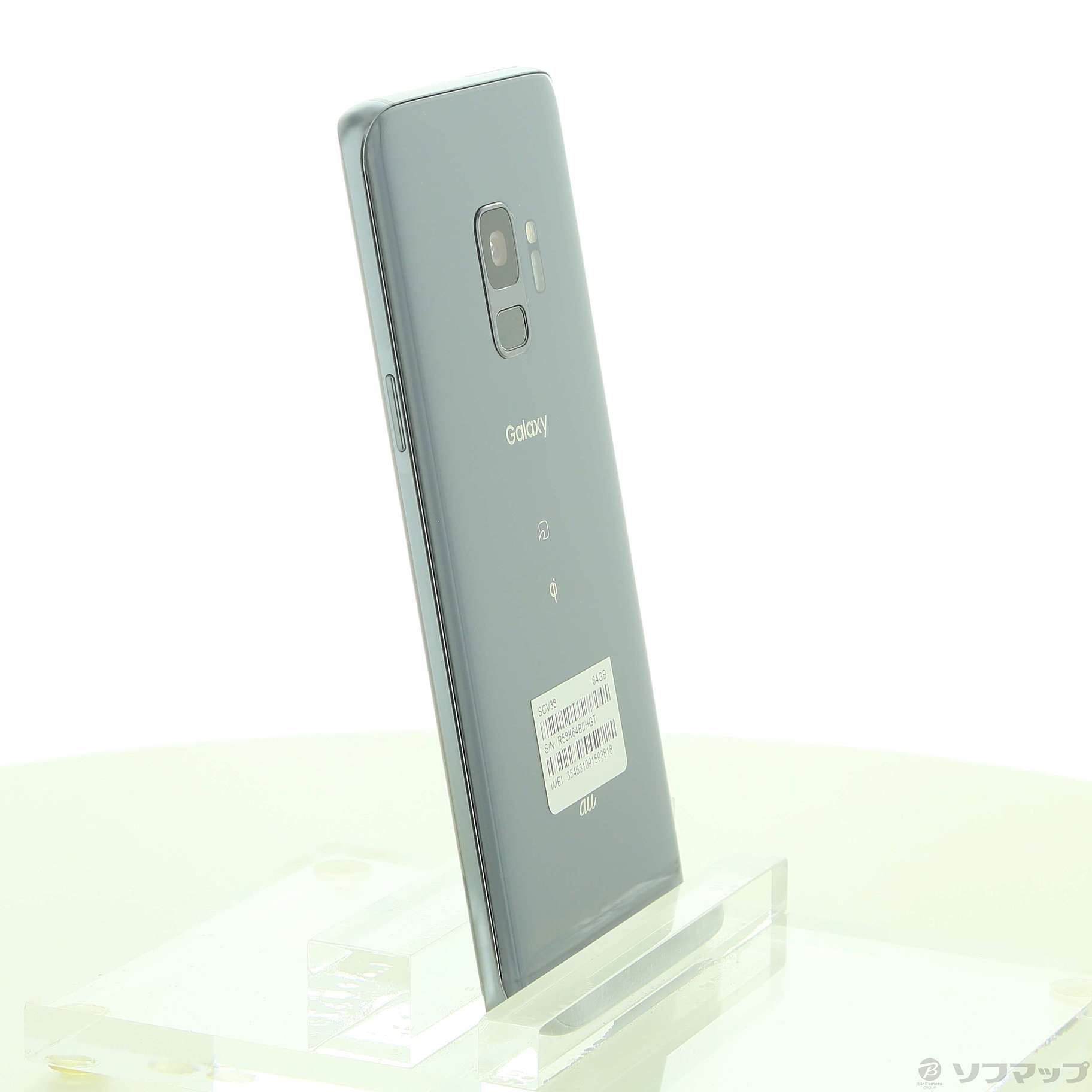 中古】GALAXY S9 64GB チタニウムグレー SCV38 auロック解除SIM