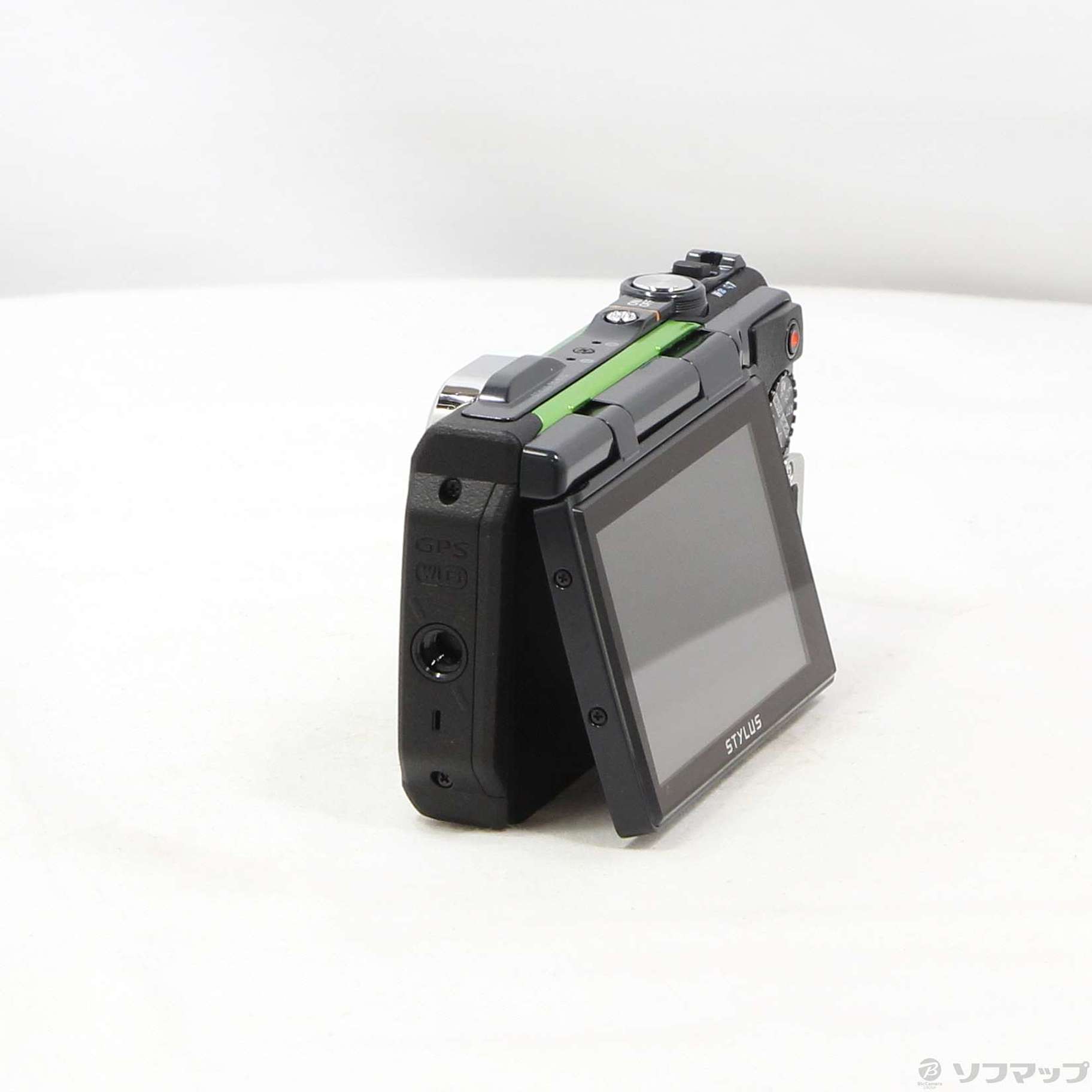 中古】OLYMPUS STYLUS TG-870 Tough グリーン [2133066559699