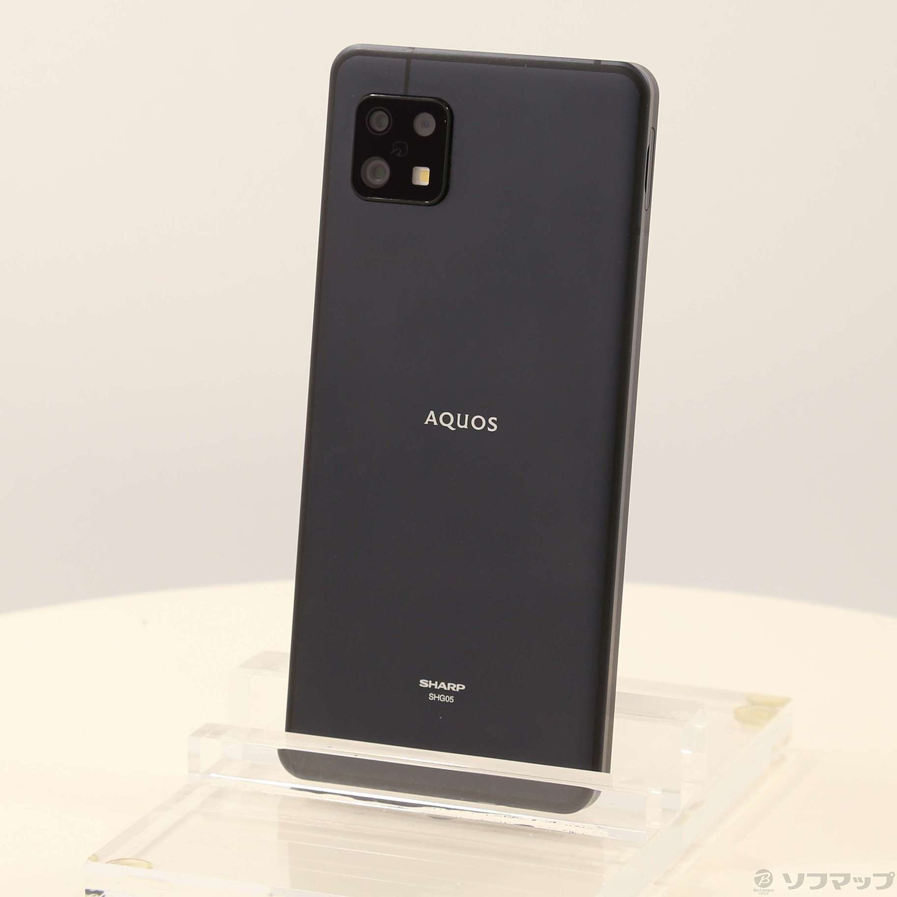 中古】AQUOS sense6 64GB ブラック SHG05 au SIMフリー [2133066615593