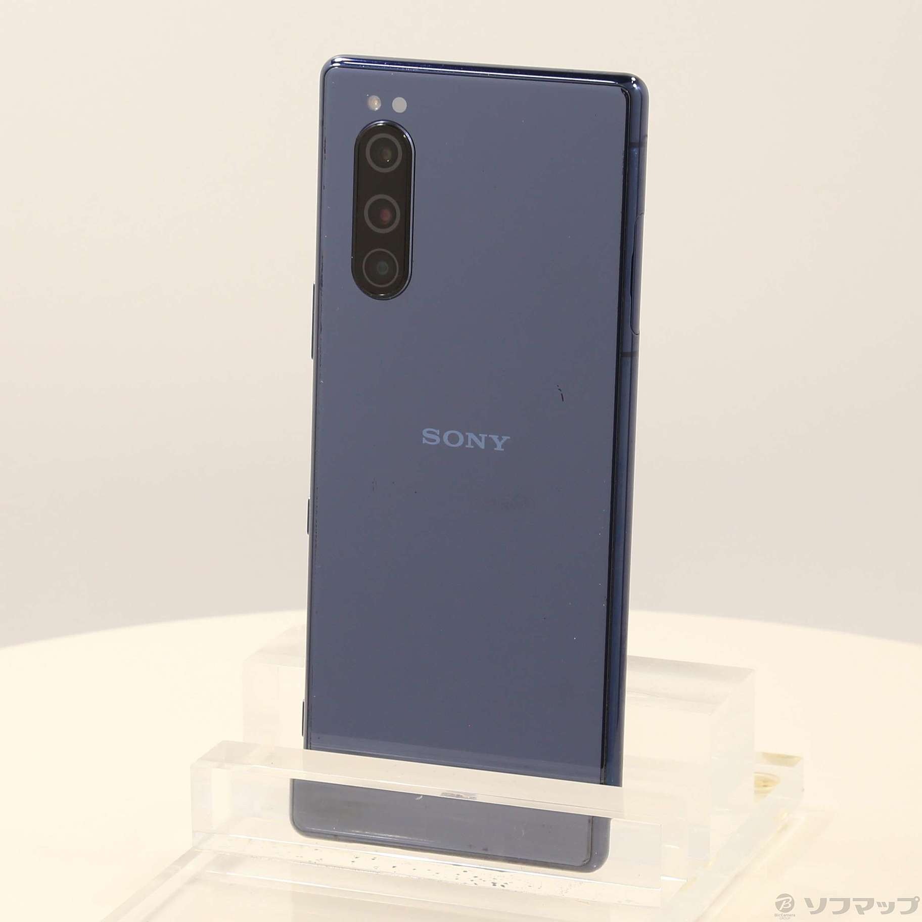 中古品〕 Xperia 5 64GB ブルー SOV41 auロック解除SIMフリー｜の通販