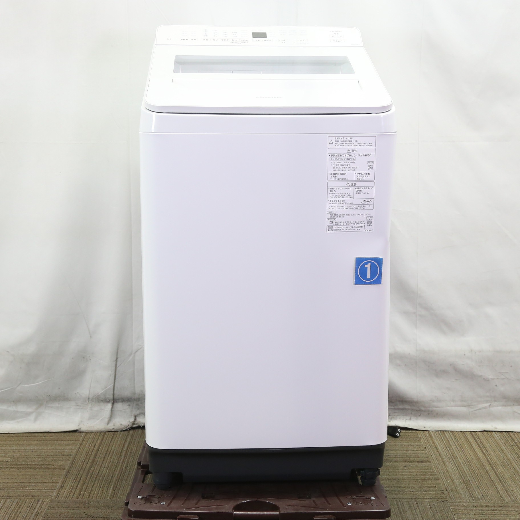 中古】〔中古品〕 全自動洗濯機 FAシリーズ ホワイト NA-FA8K5-W