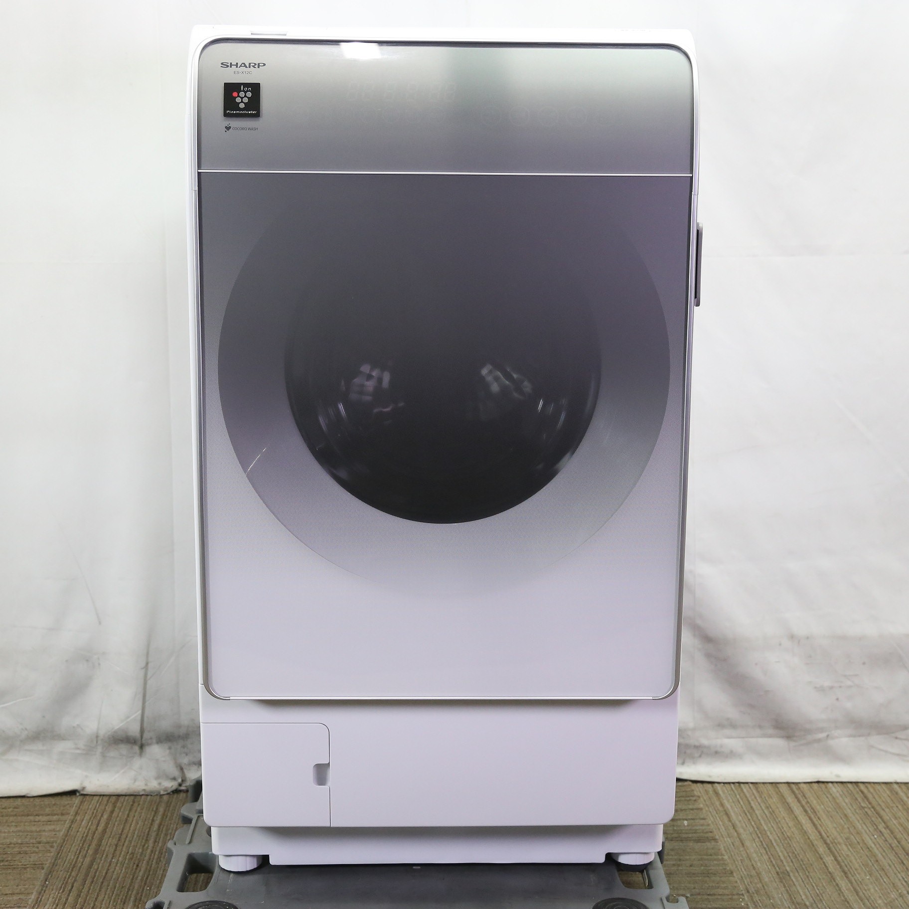 中古】〔中古品（難あり）〕 ドラム式洗濯機 クリスタルシルバー ES