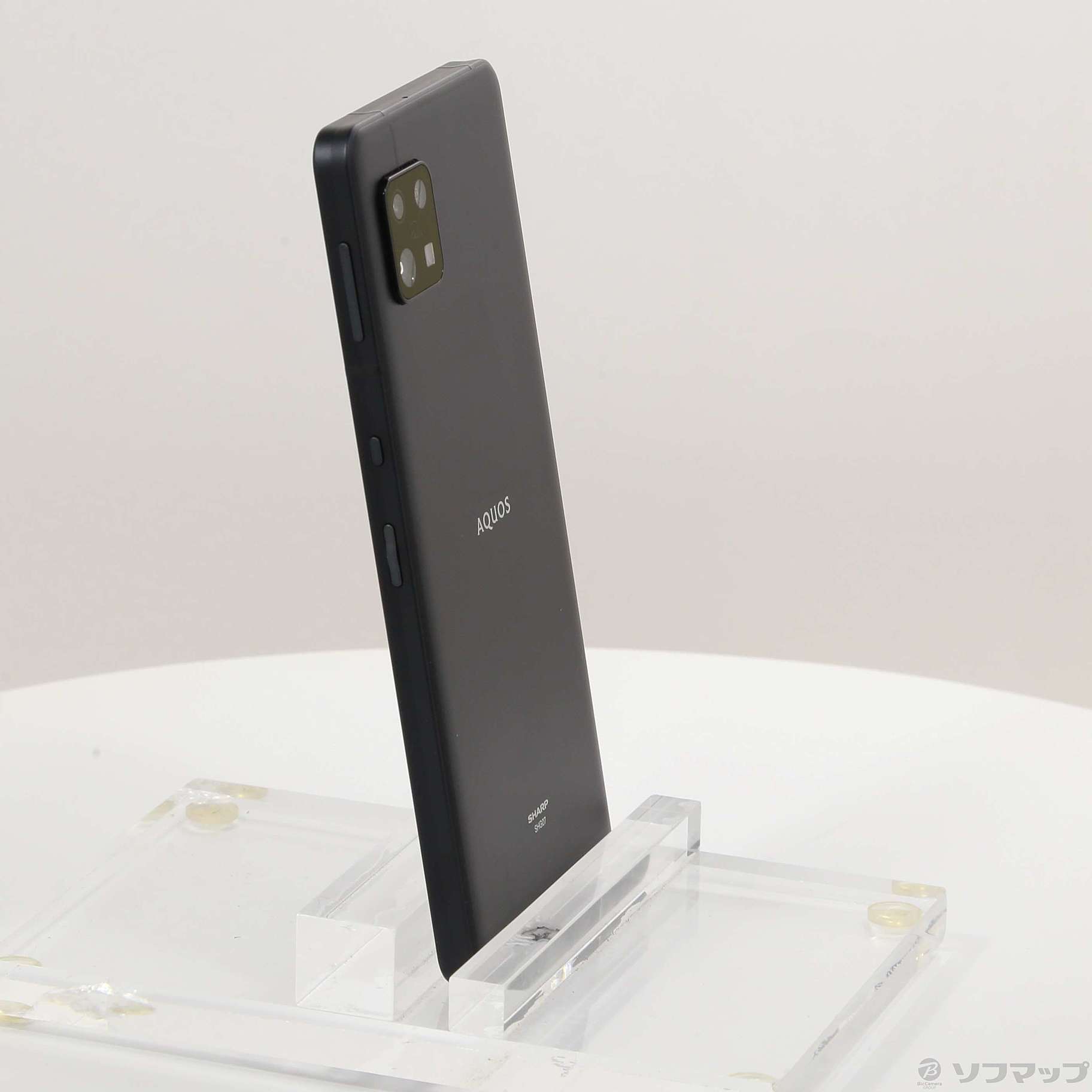 中古品（難あり）〕 AQUOS sense6s 64GB ブラック AUAQSE6S au SIM