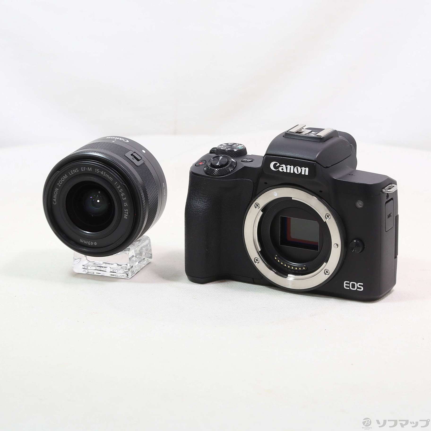 中古】EOS Kiss M2 EF-M15-45 IS STM レンズキット ブラック 