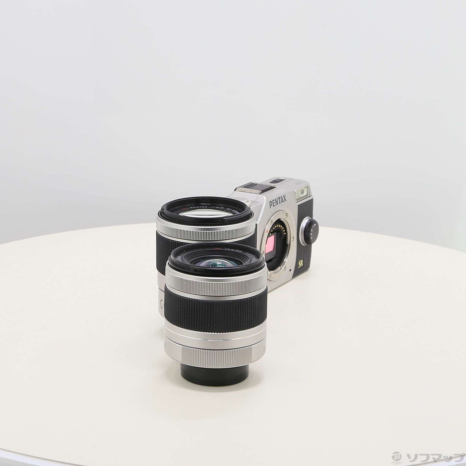 中古】PENTAX Q7 ダブルズームキット シルバー [2133067096865