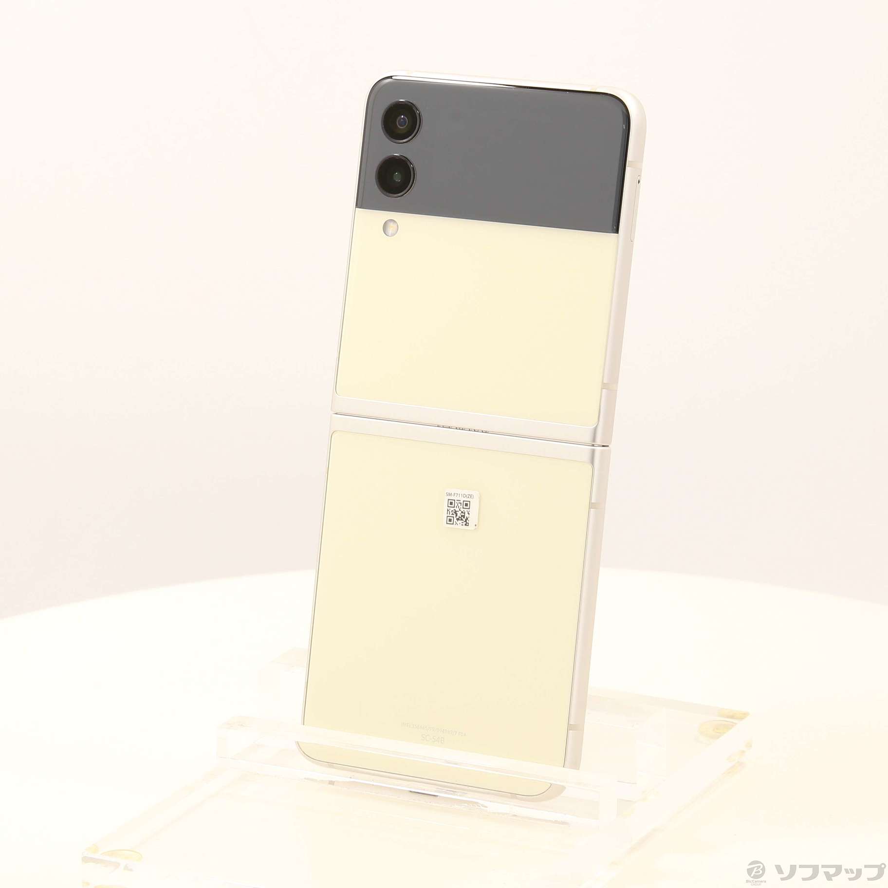 【373中古品】Galaxy Z Flip3 SC-54B クリーム 中古】Galaxy Z Flip3 5G 128GB クリーム SC-54B docomo SIM