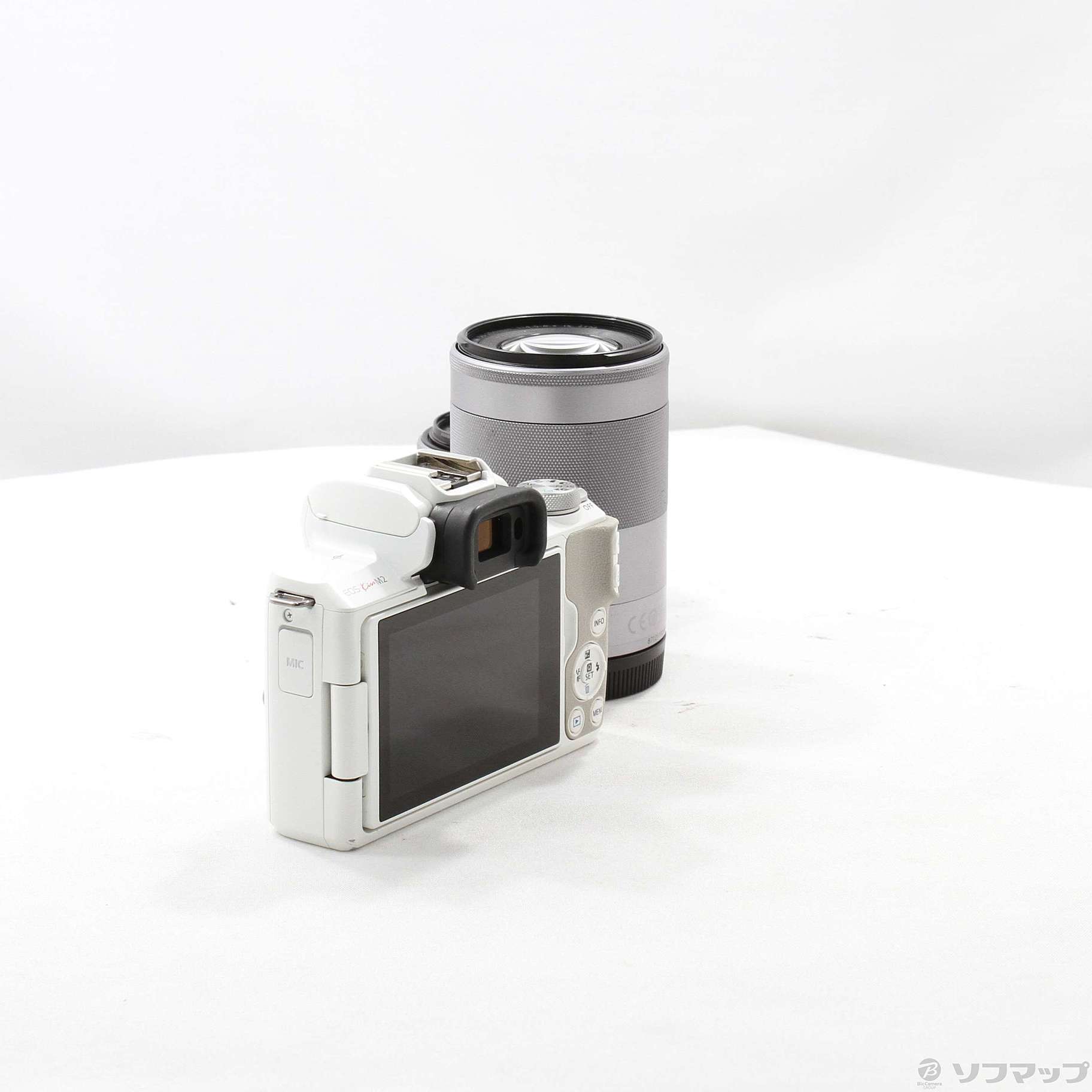 Canon EOS Kiss M ホワイト ダブルズームキット中古 中古】(キヤノン) Canon EOS KISS M ダブルズームキツト ホワイト