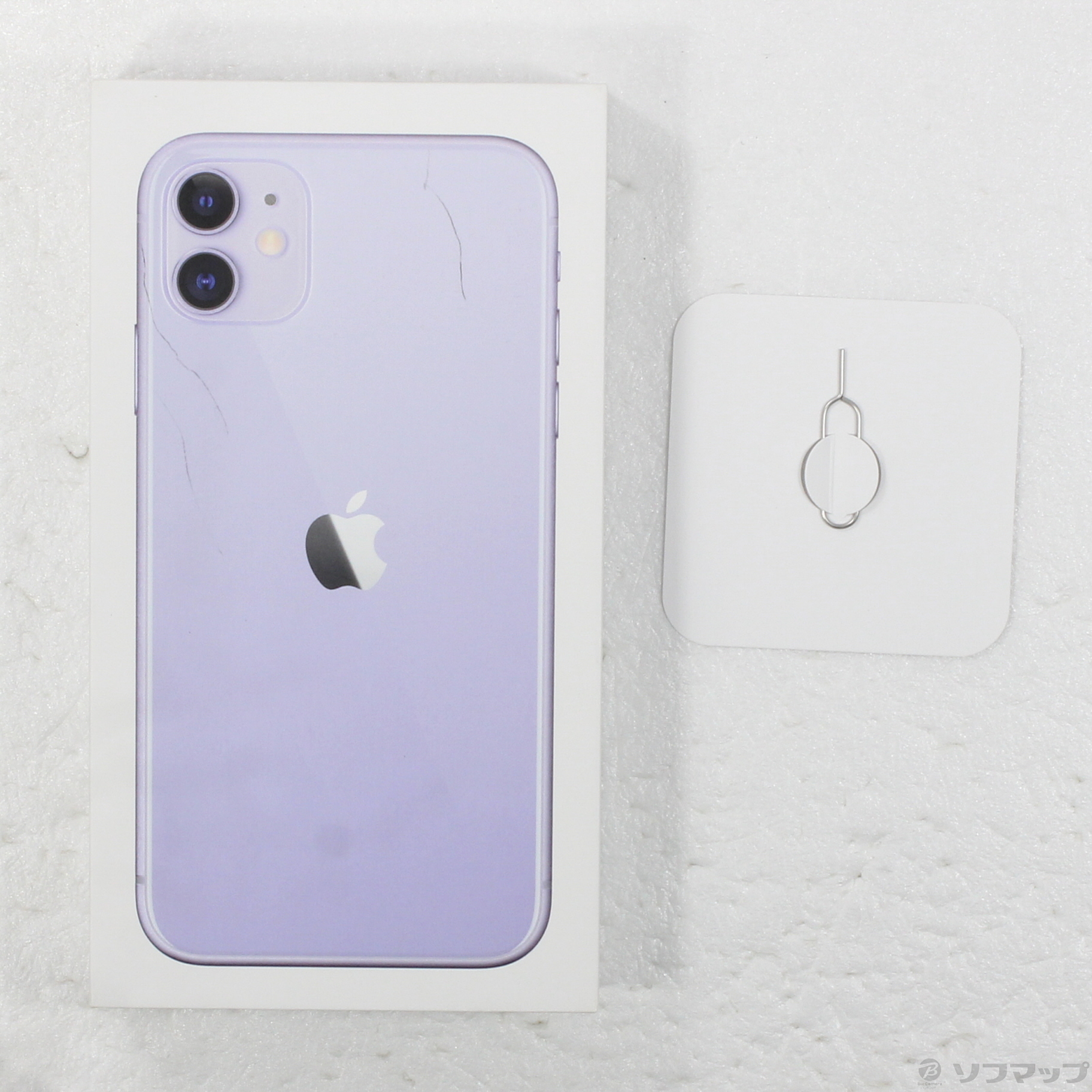 Apple - APPLE iPhone11 128GB パープル MHDM3J/A 中古】iPhone11 128GB パープル MHDM3J／A SIMフリー