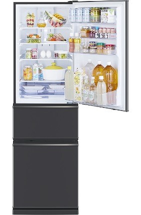中古】〔展示品〕 冷蔵庫 三菱冷蔵庫CXシリーズ マットチャコール MR 